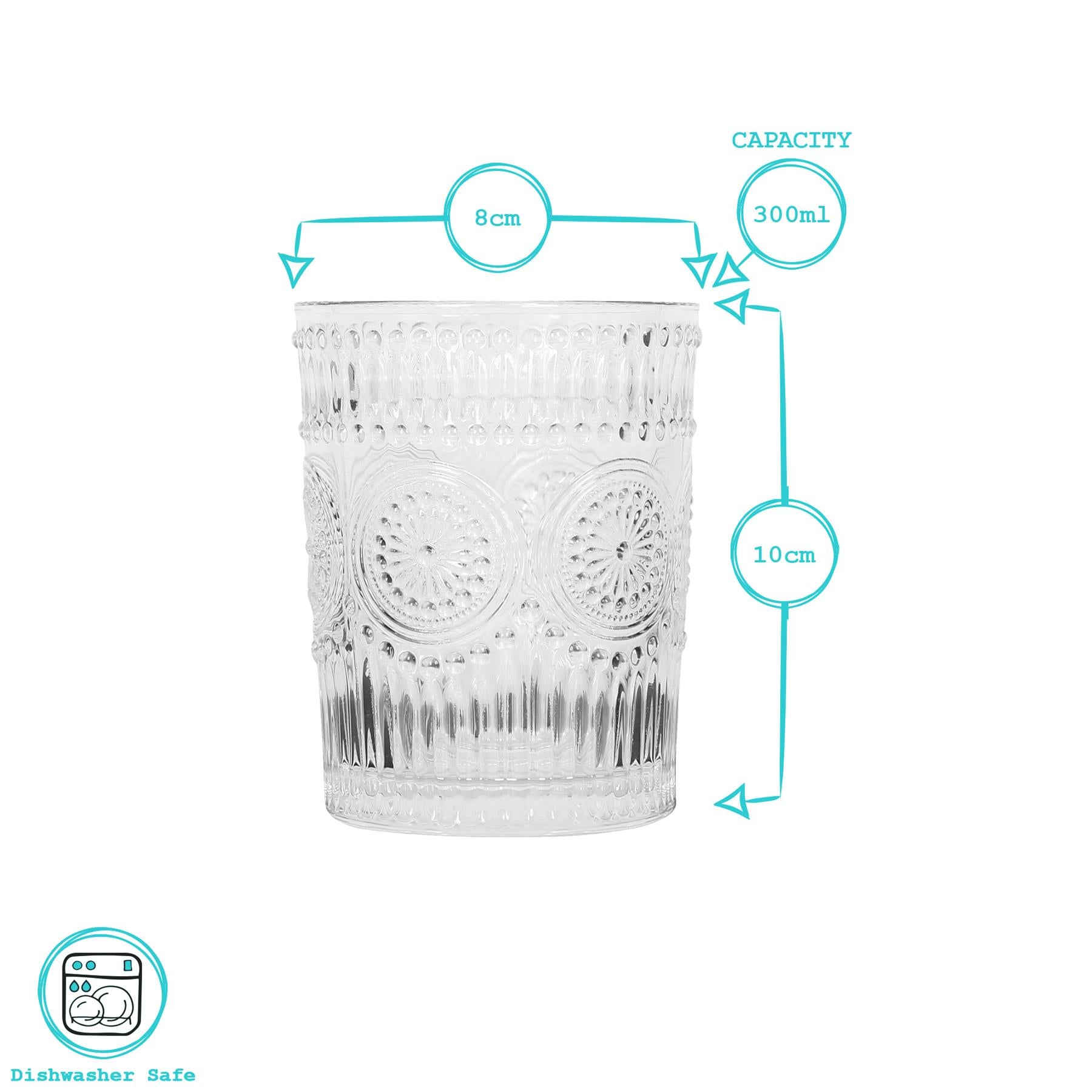300ml Amore Glass Tumblers - Pack of 6