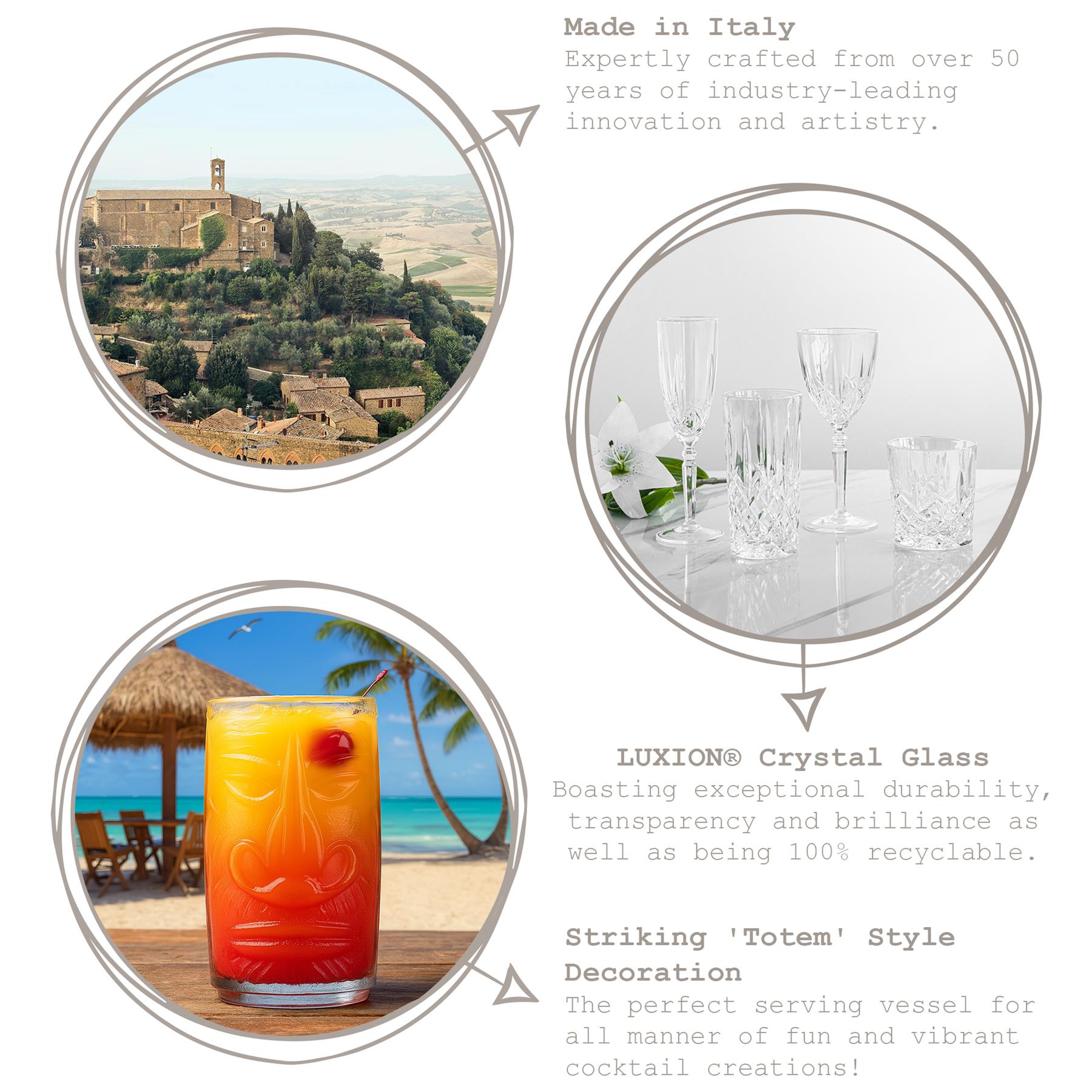 460ml Tiki Sardinia Highball Glasses - Pack of 4