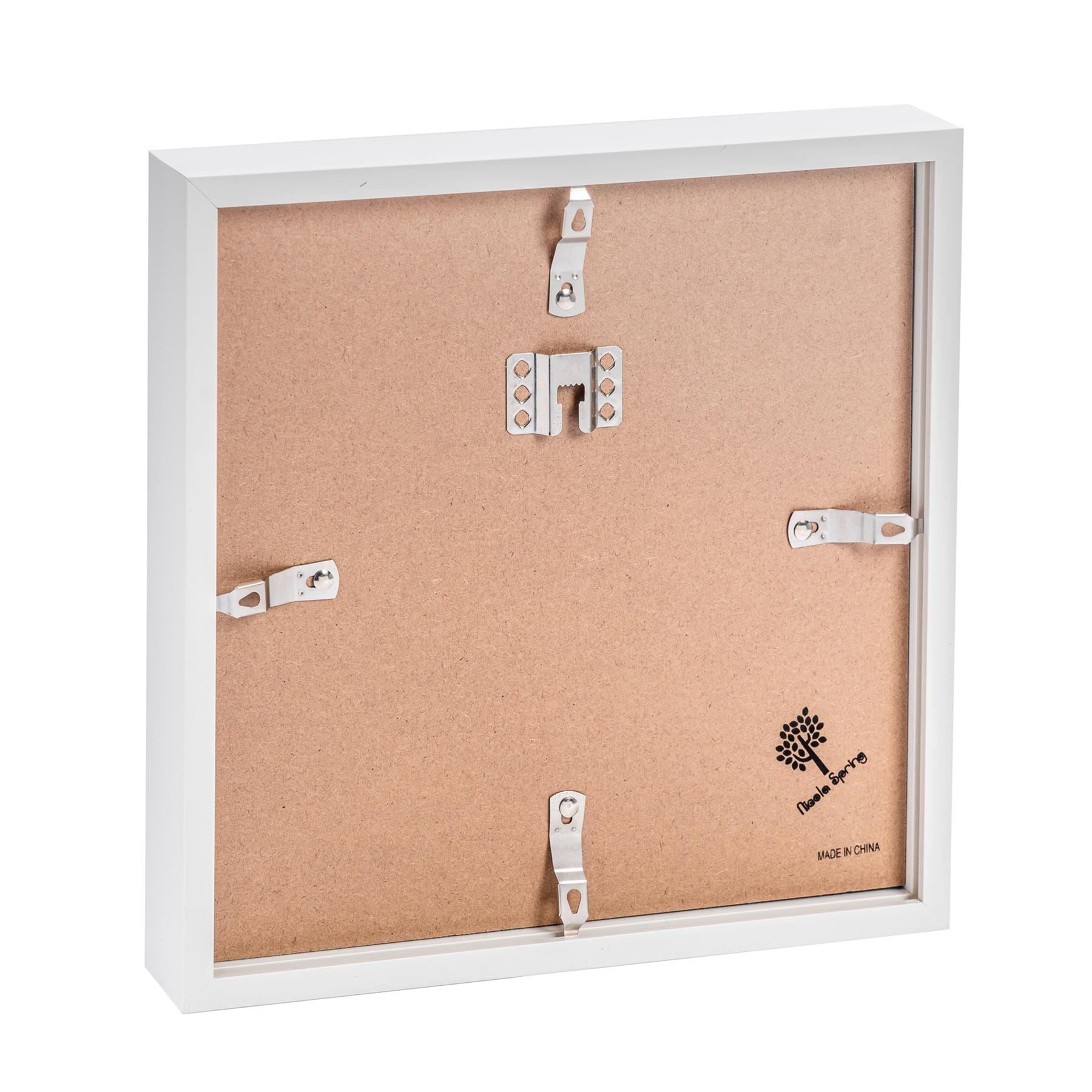 White 10" x 10" Box Frame with White Spacer