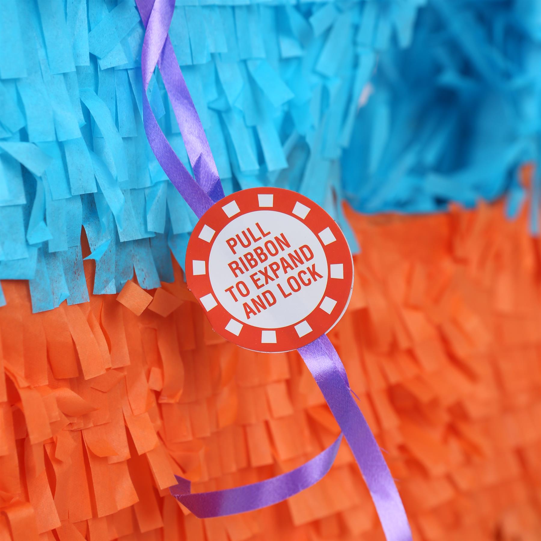Number 4 Pop-Out Pinata with Stick & Blindfold - Multi Stick