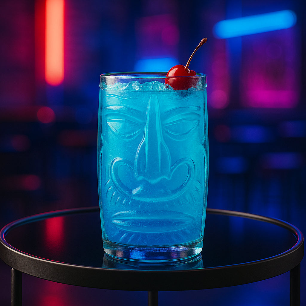 8 Piece Tiki Highball Glasses Set