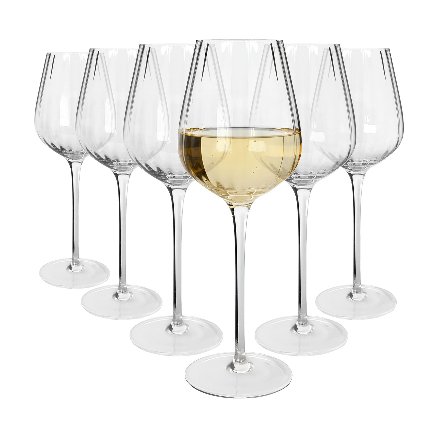 360ml Kensington Optic Crystal White Wine Glasses - Pack of 6