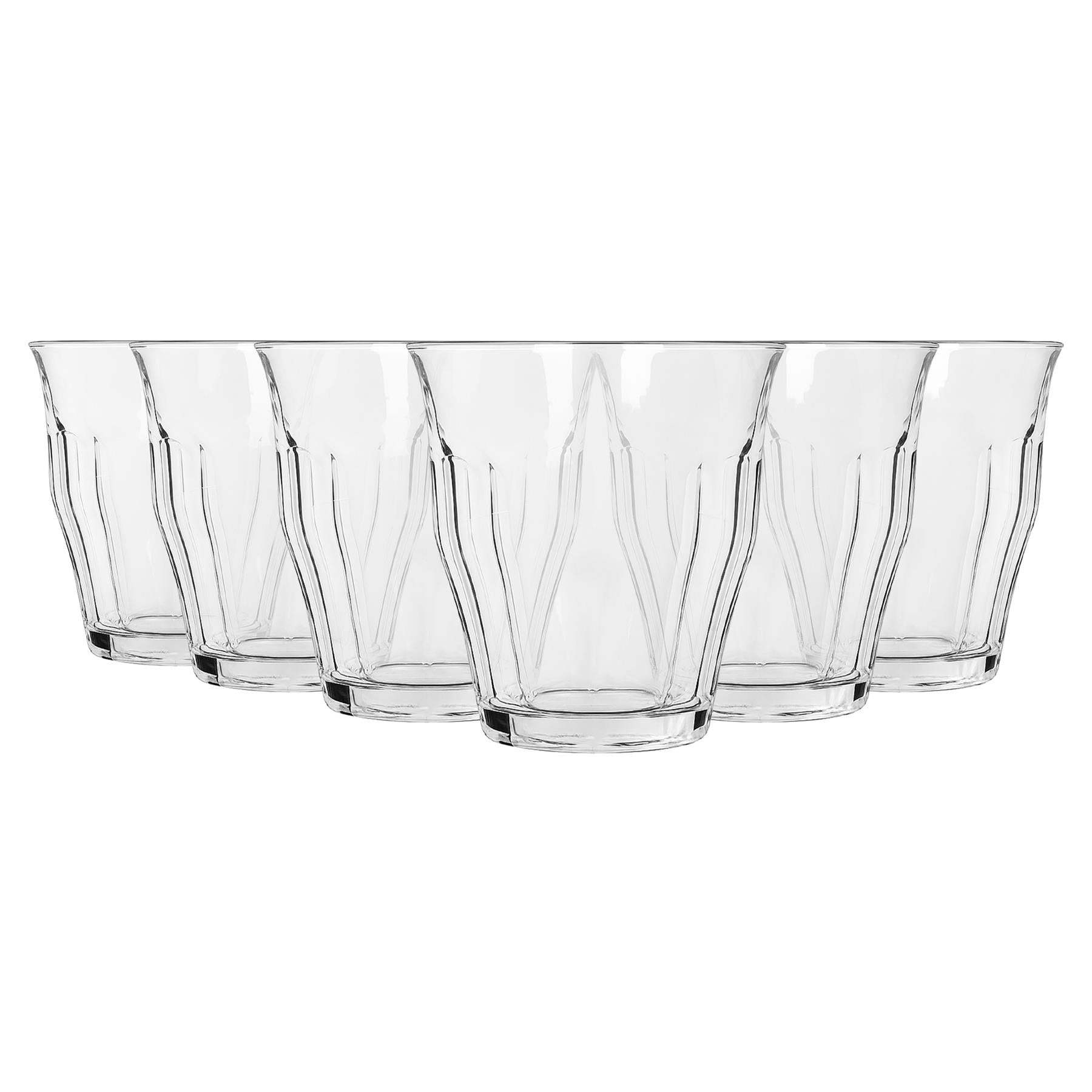 210ml Fluted Glass Tumblers - Pack of 6