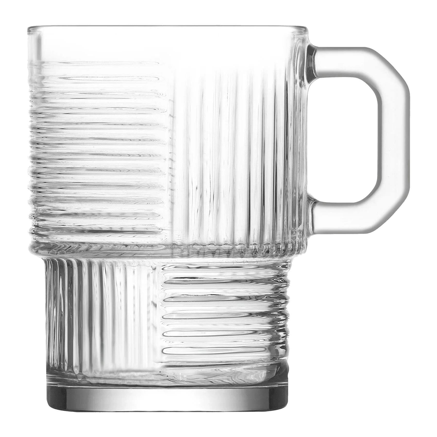 270ml Helen Stacking Glass Coffee Cups - Pack of 6