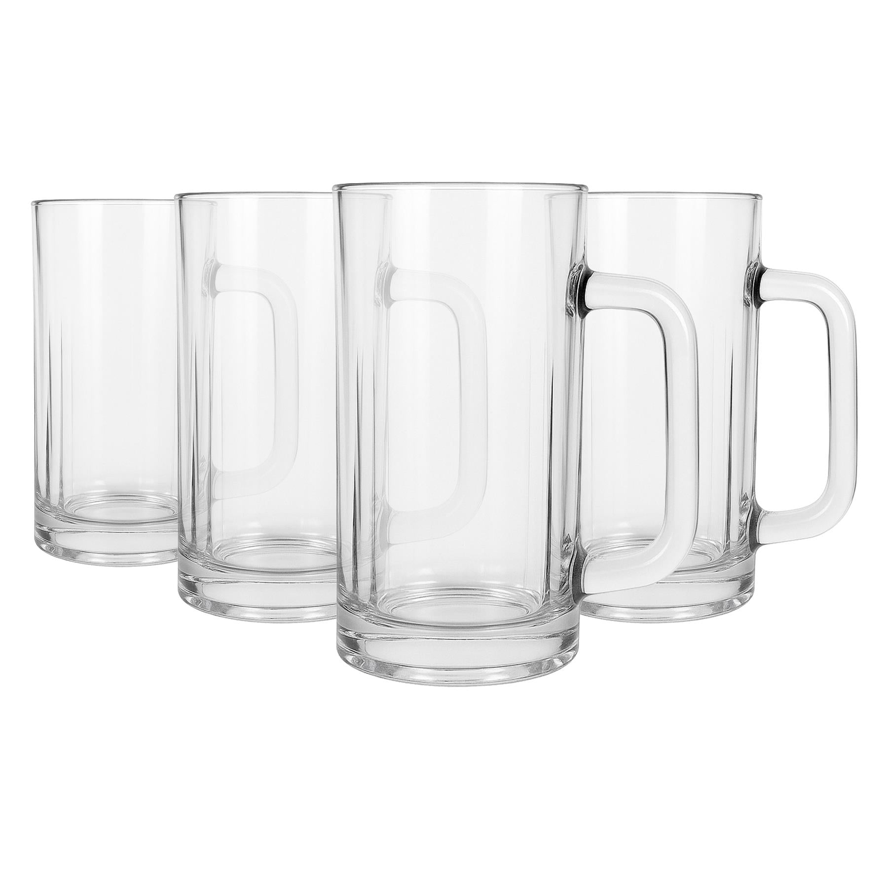 540ml Glass Pint Beer Mugs - Pack of 4
