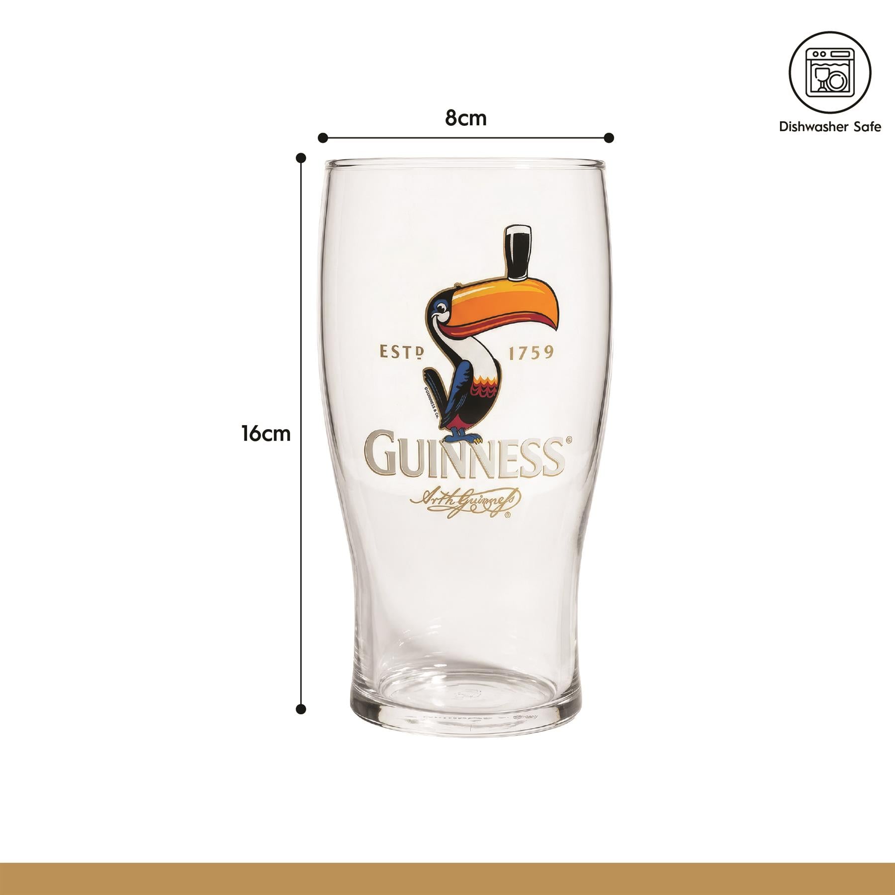 Guinness Toucan Pint Glass
