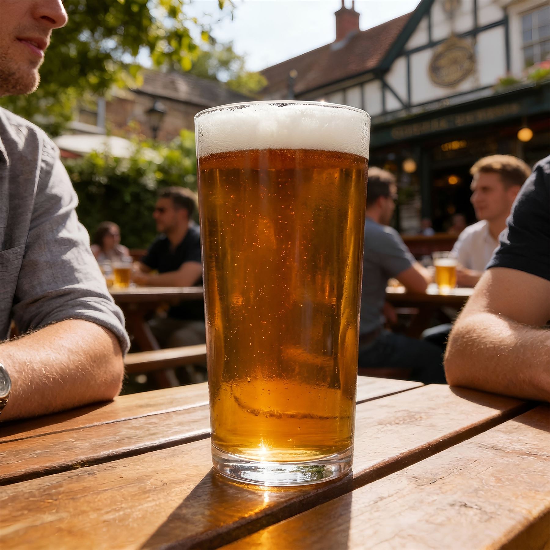 568ml (20oz) Conical Pint Beer Glasses - Pack of 6