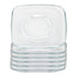 12.5cm Cozy Glass Espresso Saucers - Pack of 6 - By LAV