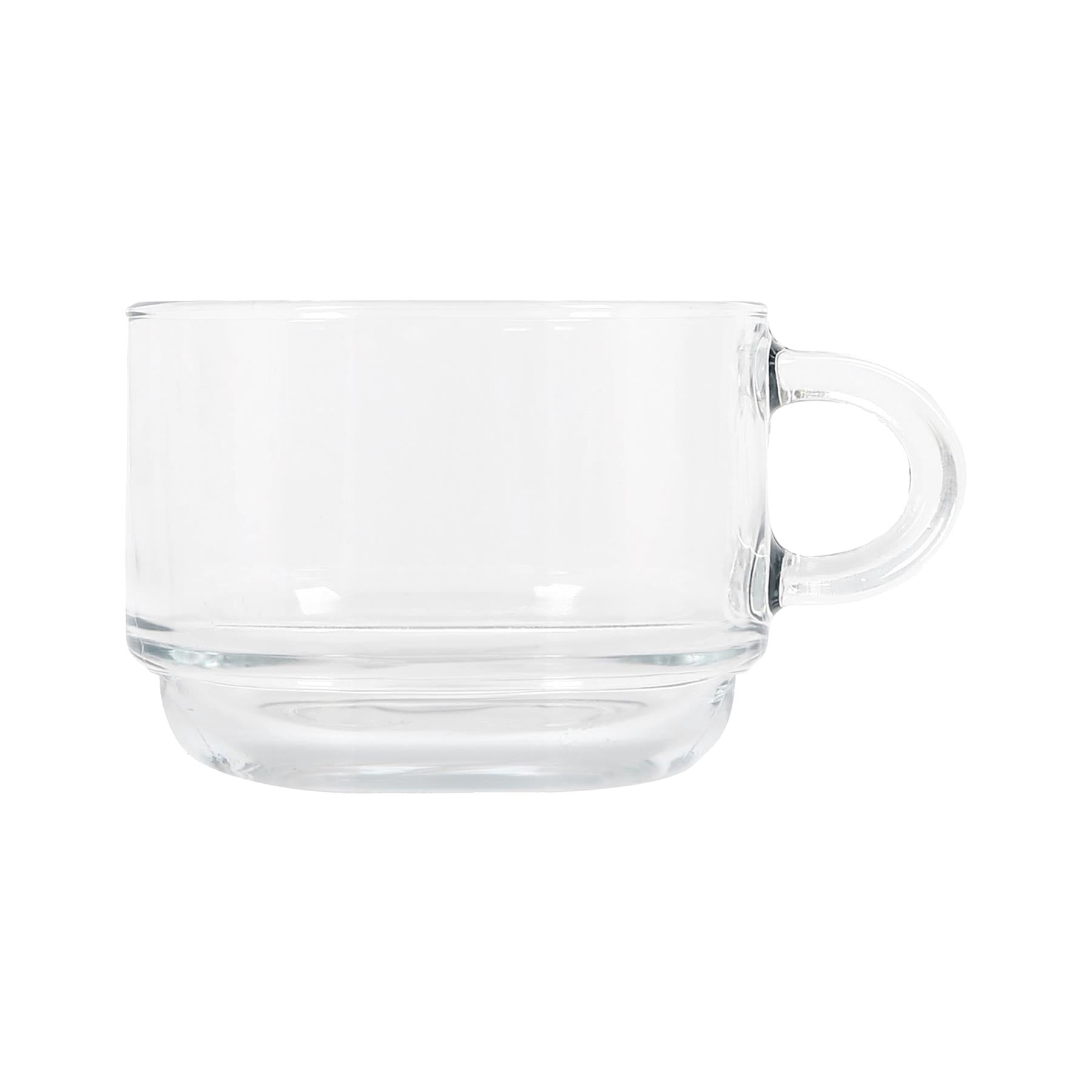 270ml Cozy Stacking Glass Coffee Cups - Pack of 6