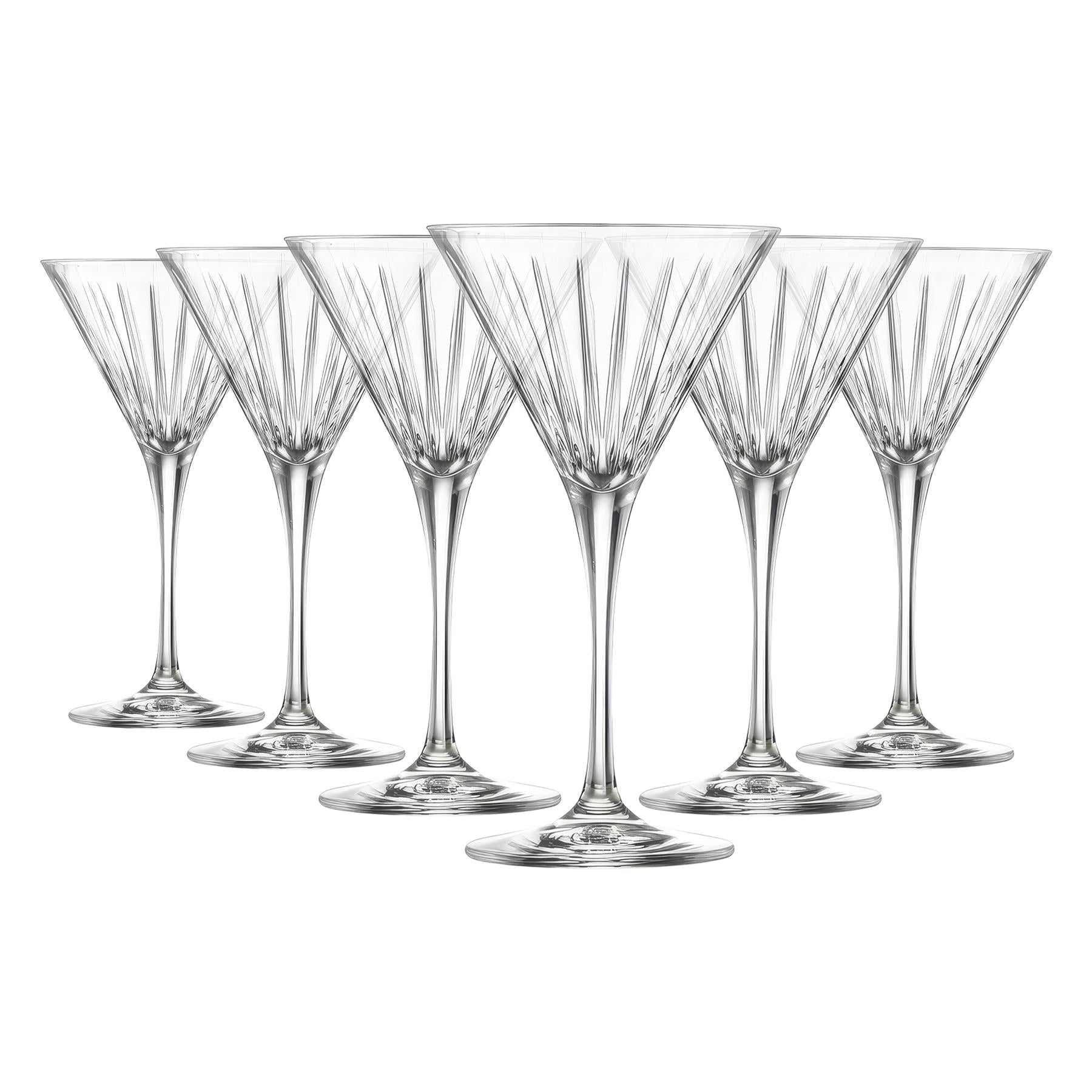 210ml Timeless Crystal Martini Glasses - Pack of 6