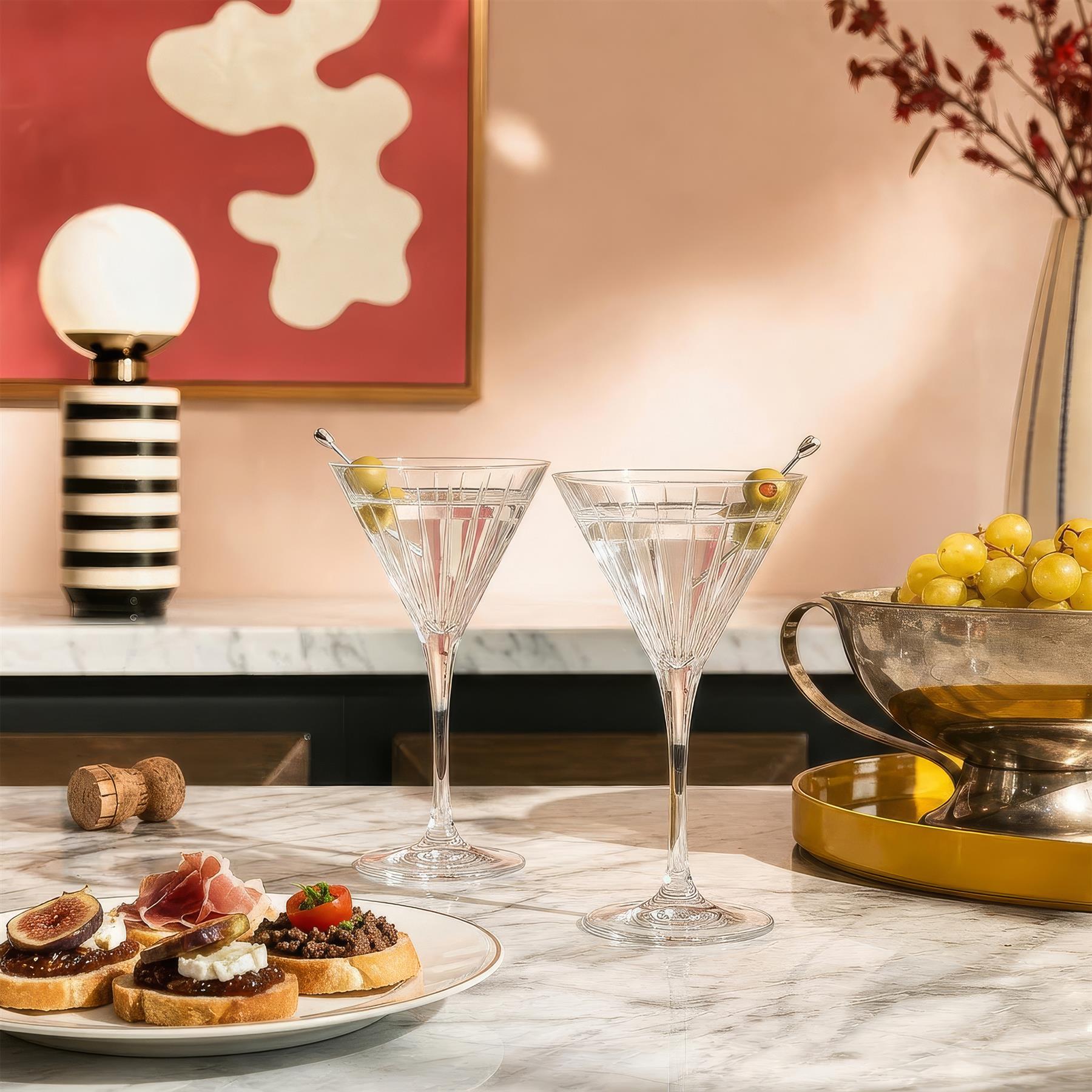 210ml Timeless Crystal Martini Glasses - Pack of 6