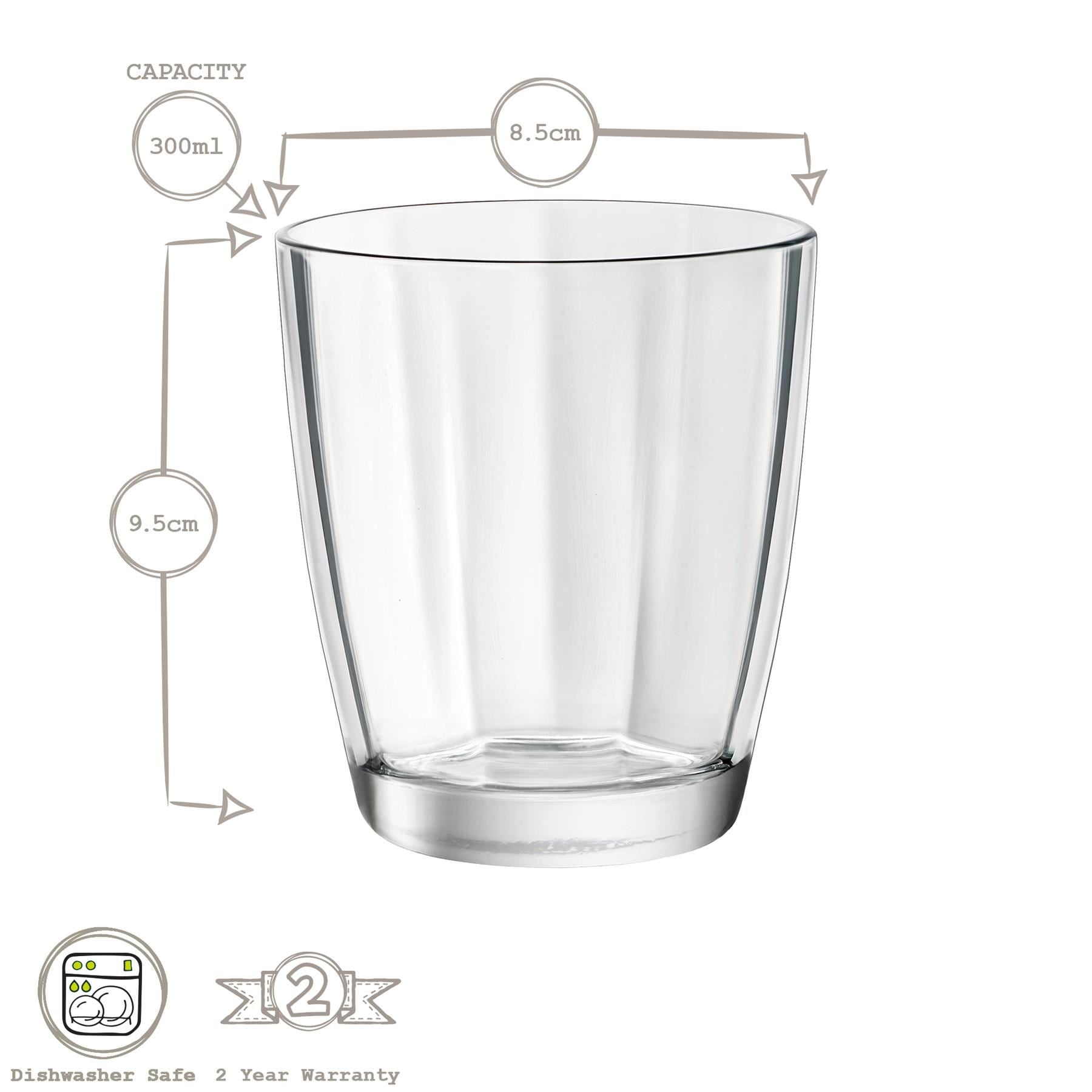300ml Pulsar Glass Tumblers - Pack of 6