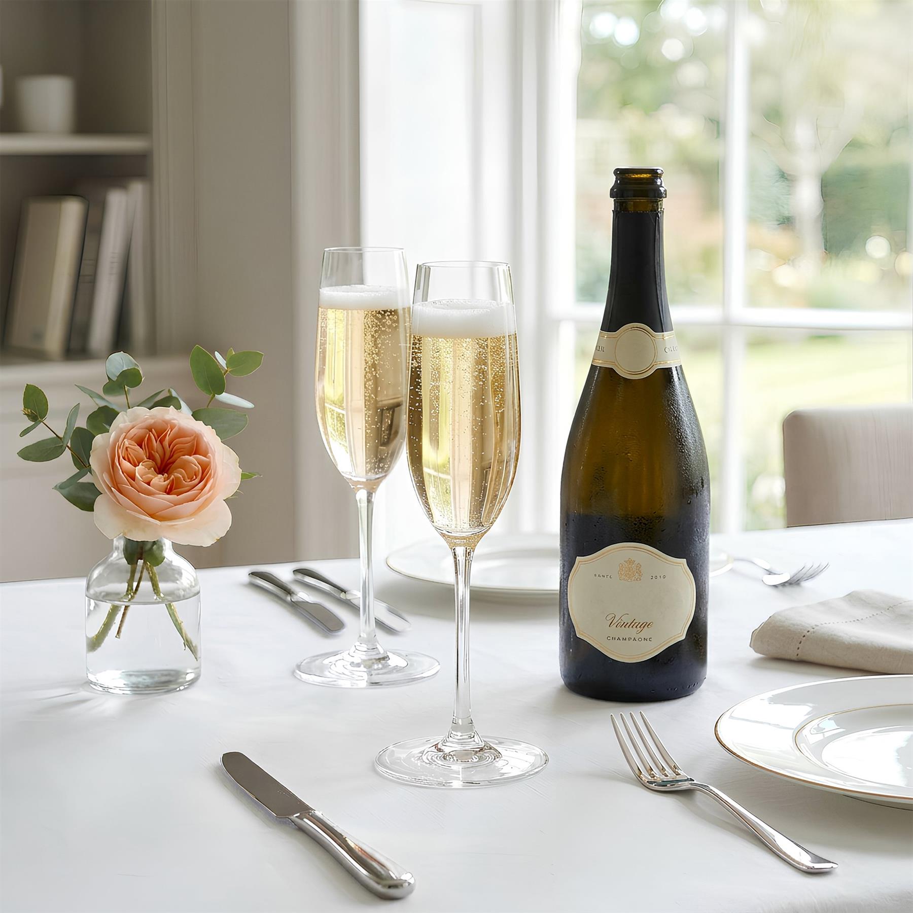 210ml Mayfair Crystal Champagne Flutes - Pack of 6