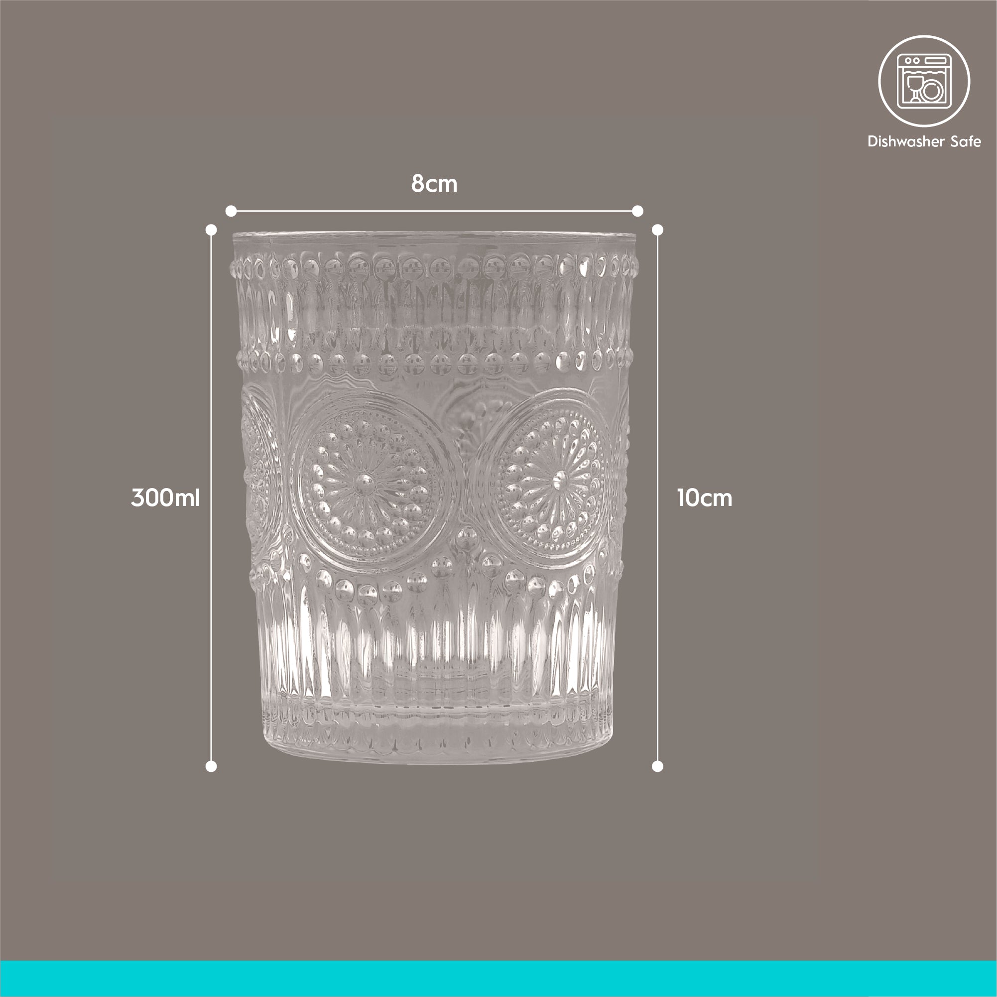 12pc Amore Glass Tumbler Set