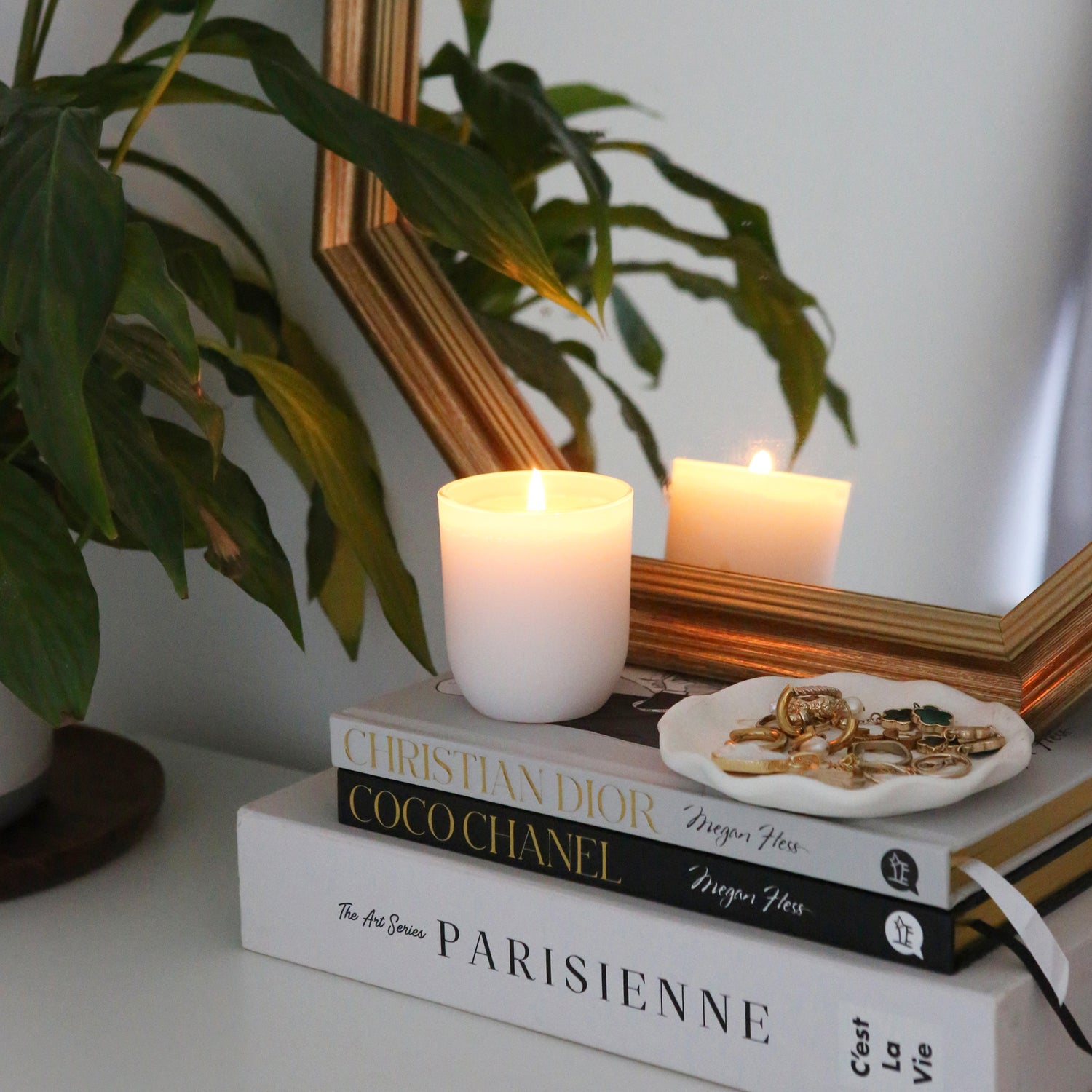 White Soy Wax Scented Candle - 130g - Coconut & Lime