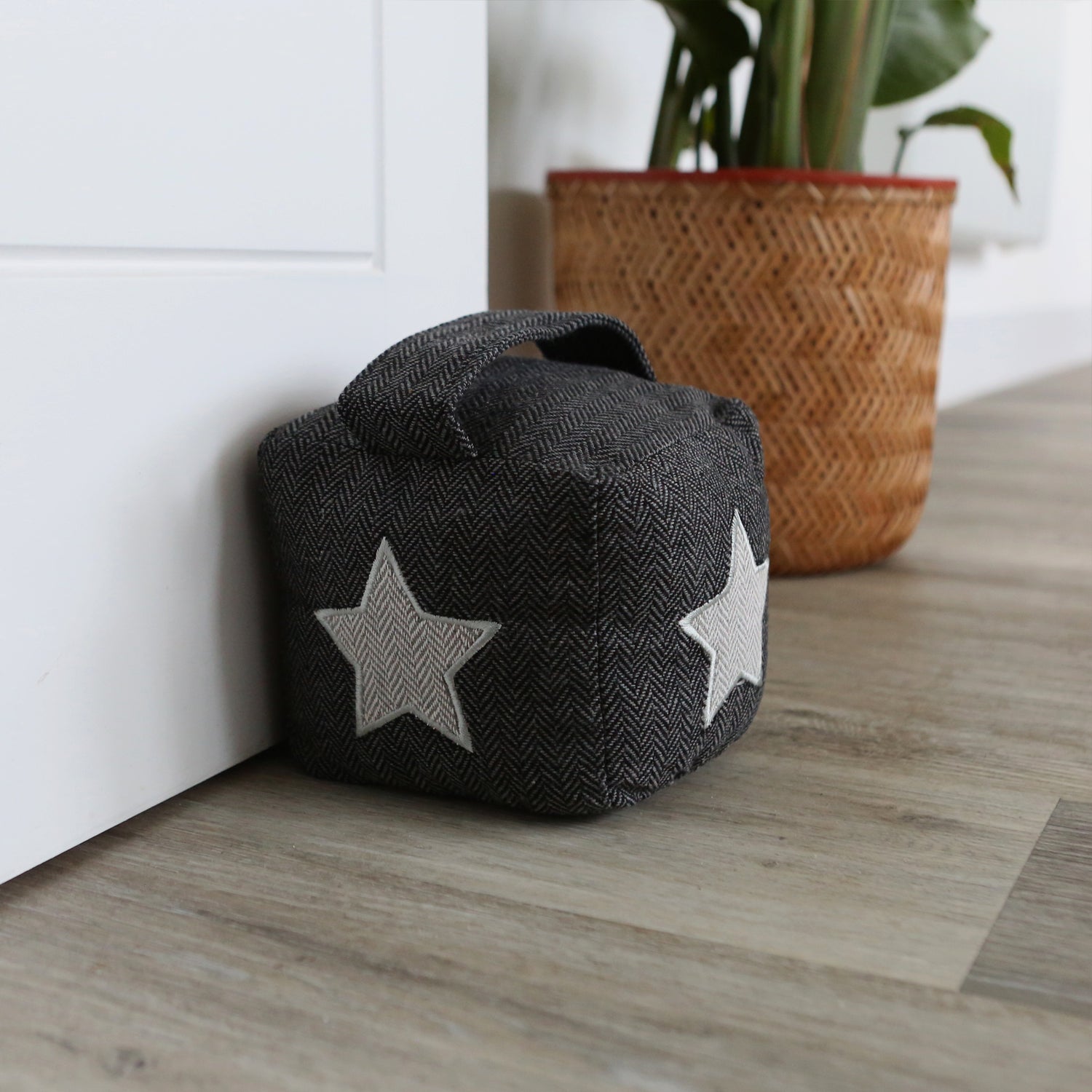 Star Cubic Herringbone Door Stop