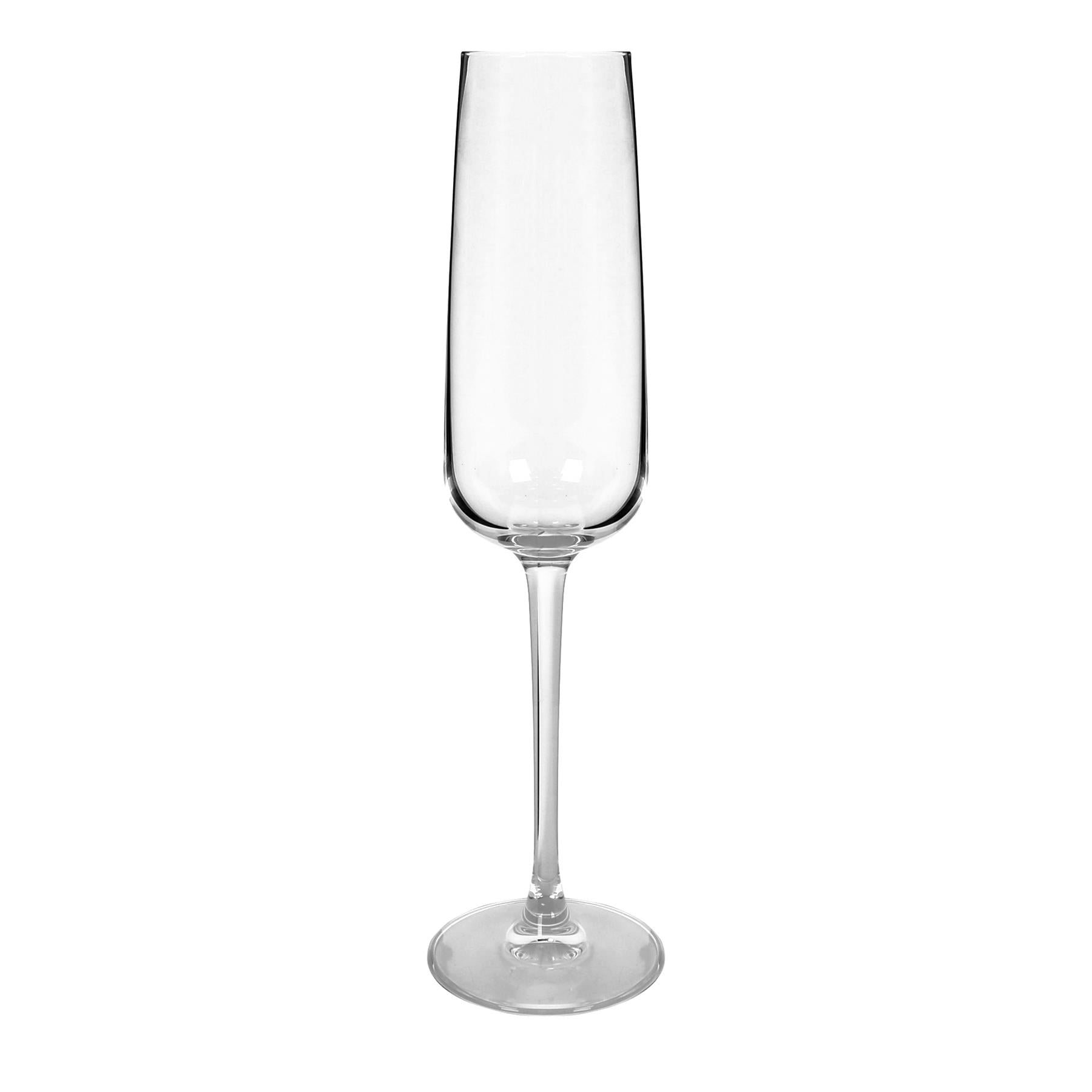 230ml Knightsbridge Crystal Champagne Flutes - Pack of 6