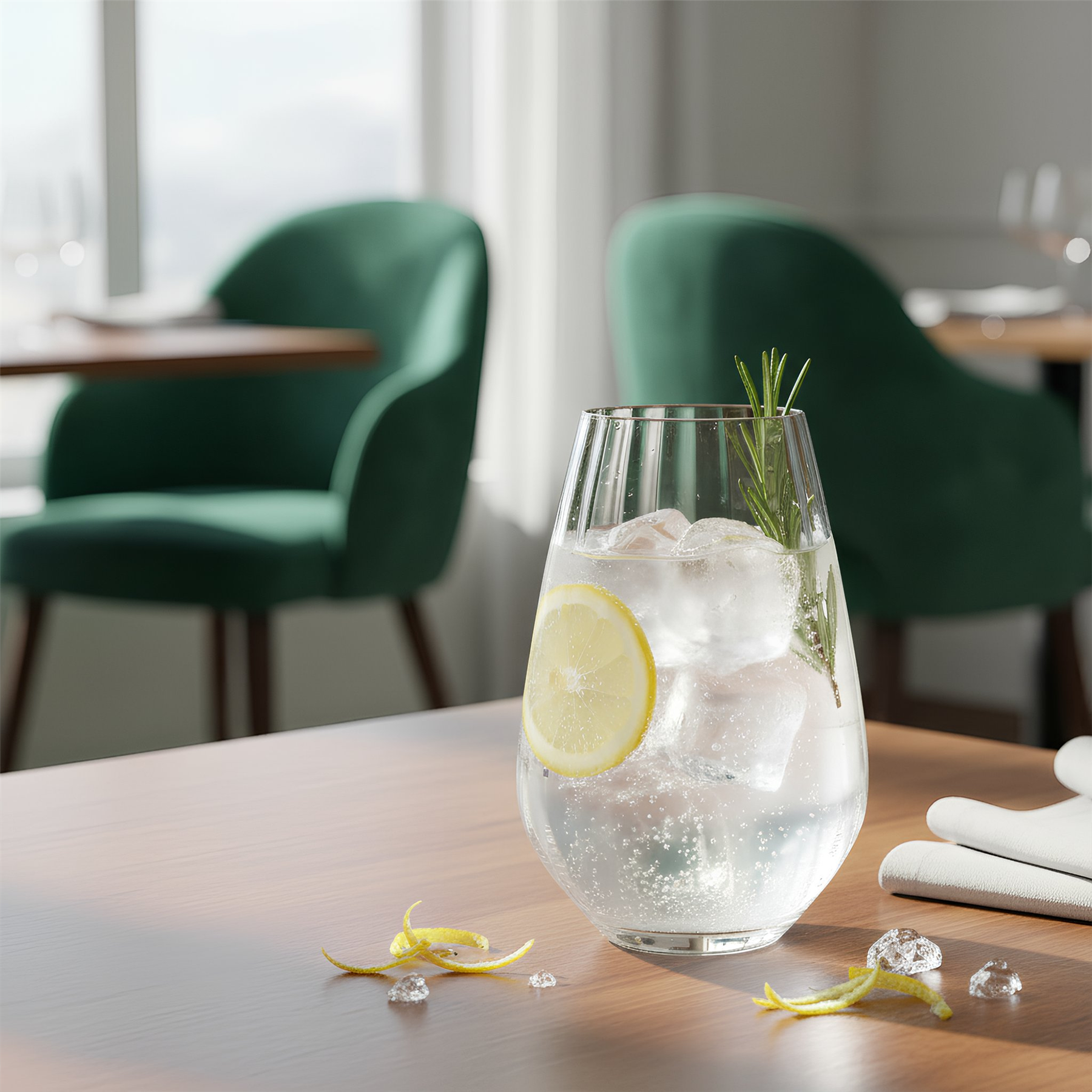 620ml Kensington Optic Crystal Highball Glasses - Pack of 6