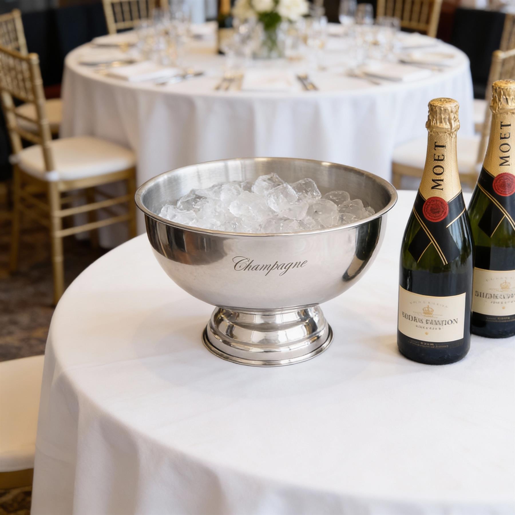 Stainless Steel Champagne Ice Bucket - 35cm - Engraved