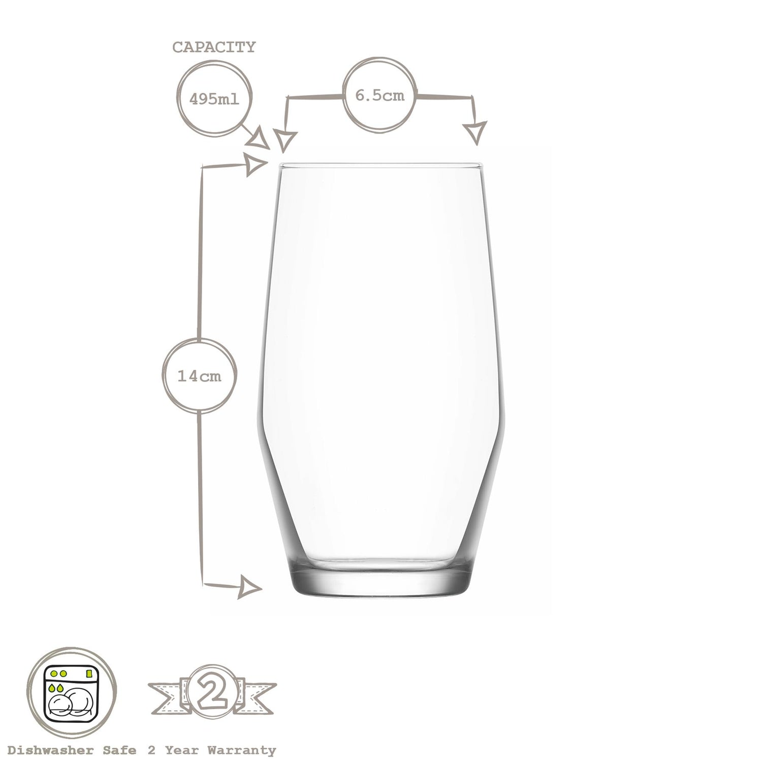 12pc Ella Tumbler & Highball Glasses Set
