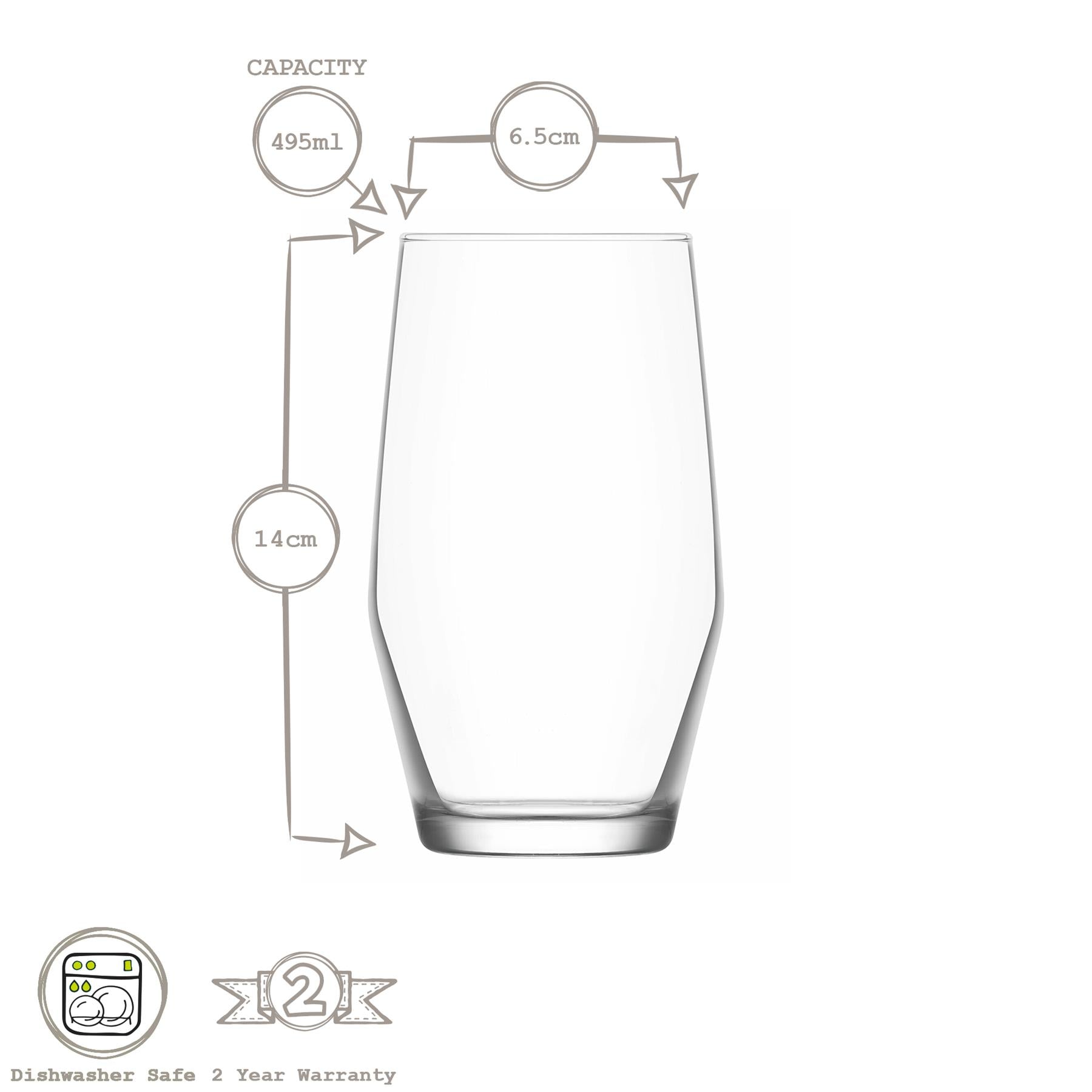12pc Ella Tumbler & Highball Glasses Set