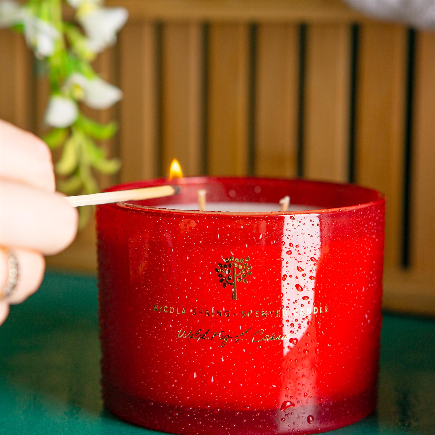 350g Double Wick Wild Fig & Cassis Scented Soy Wax Candle