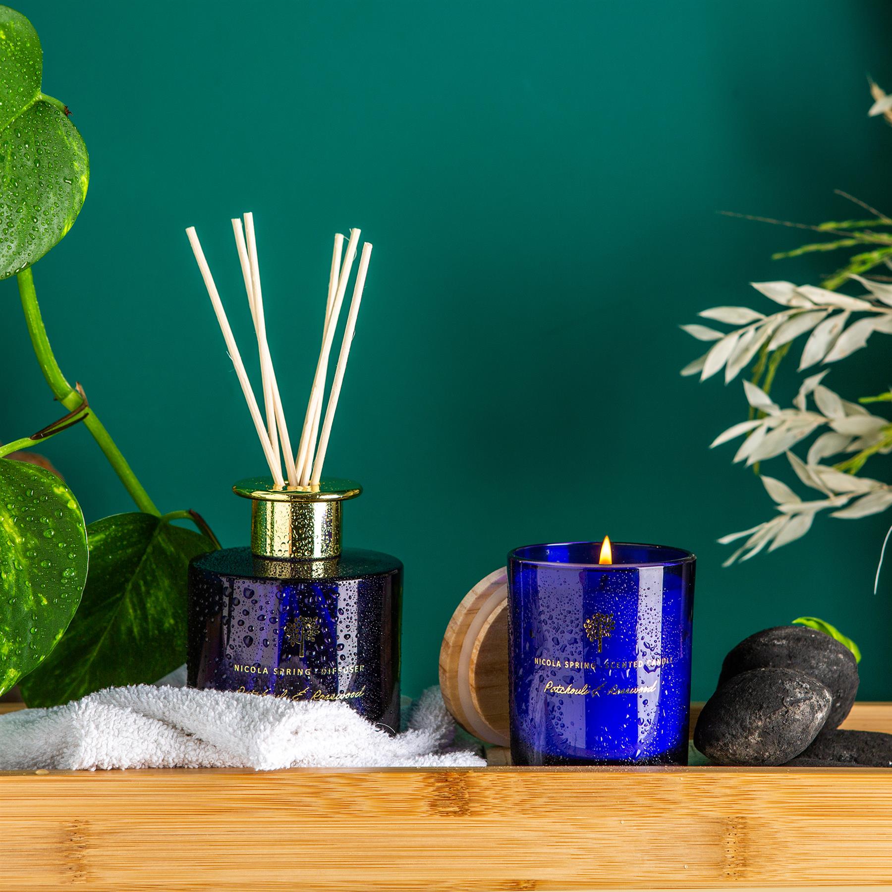 130g Patchouli & Rosewood Scented Soy Wax Candle