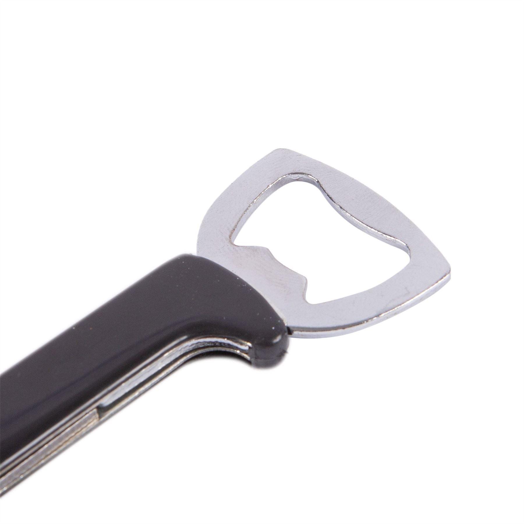 3-in-1 Black Metal Corkscrew & Bottle Opener