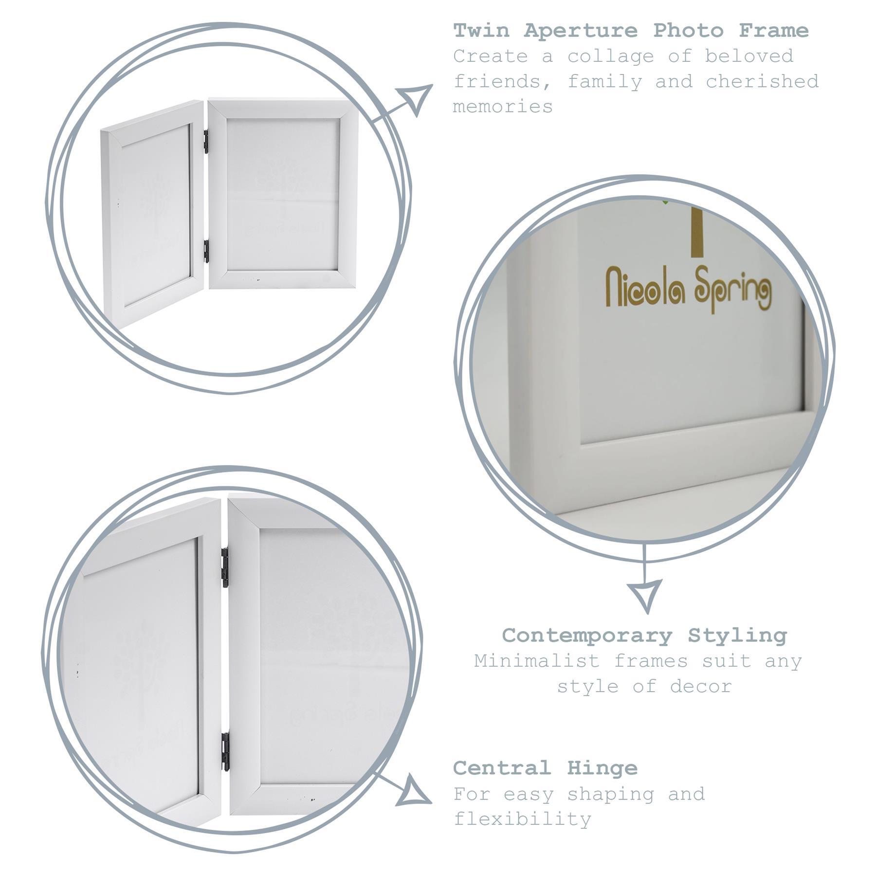 5" x 7" Folding Double Picture Frames