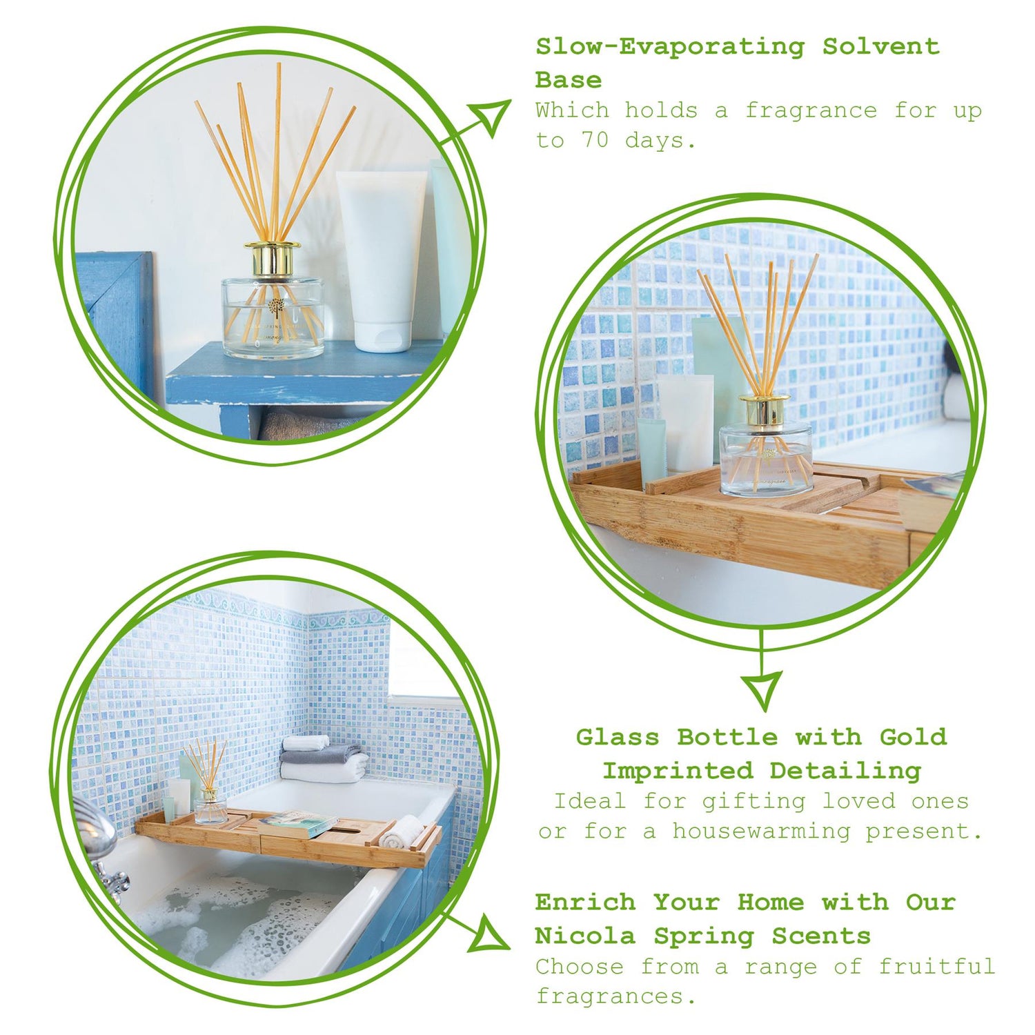 200ml Lemongrass Scented Reed Diffuser