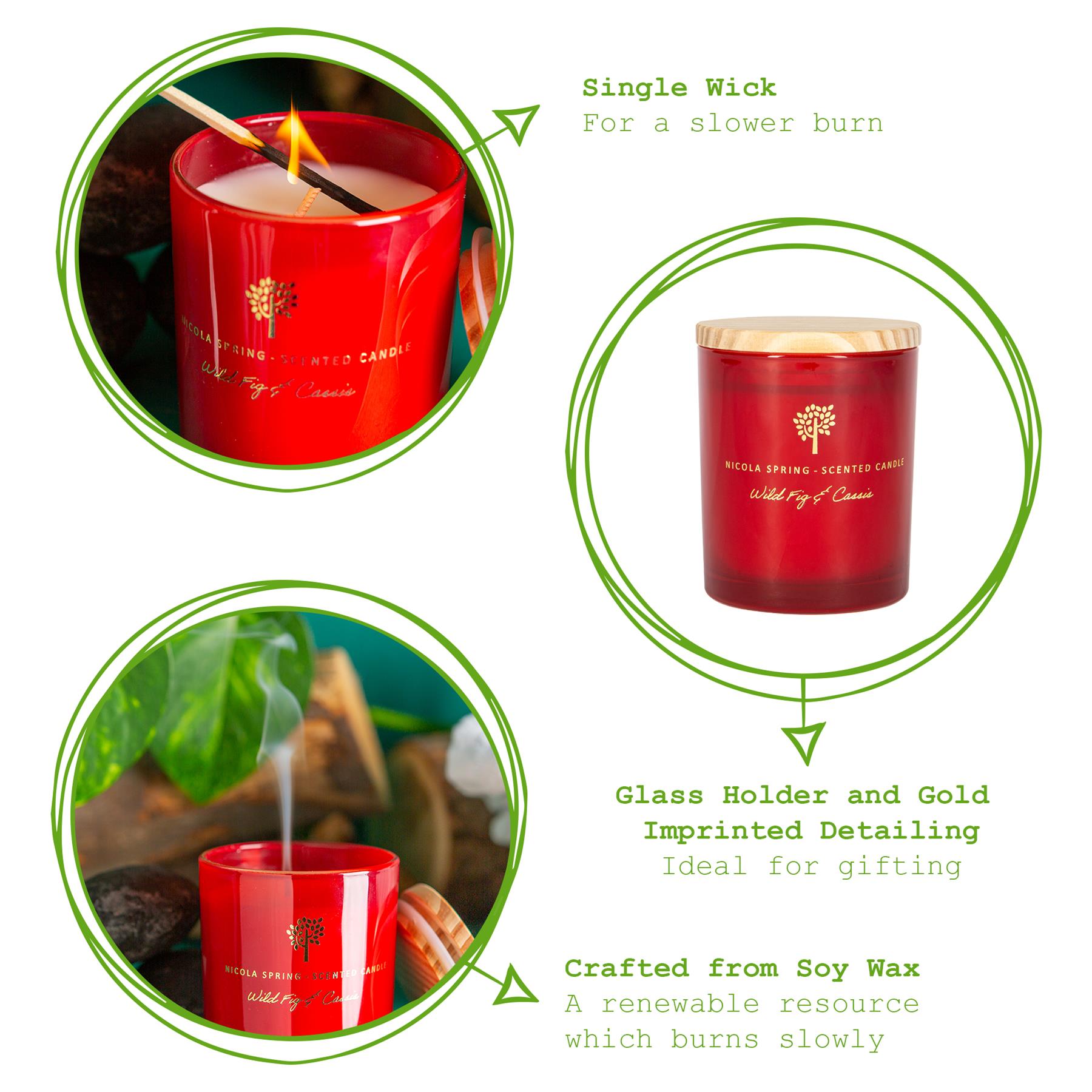130g Wild Fig & Cassis Scented Soy Wax Candle