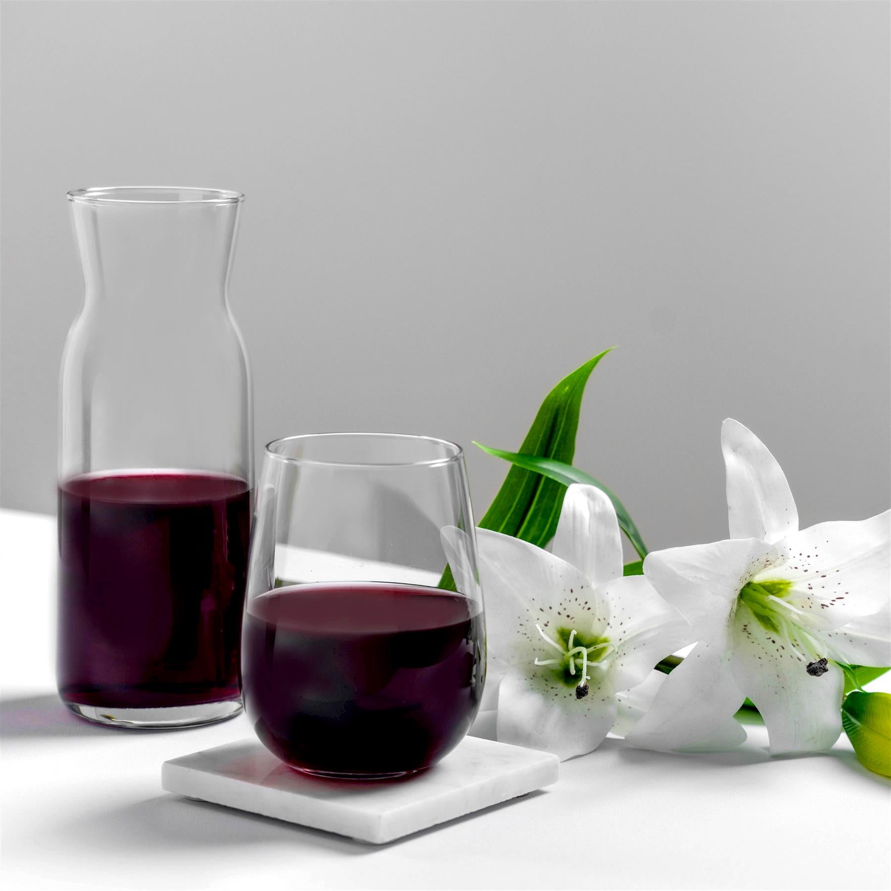 12pc Gaia Stemless Red & White Wine Stemware Set