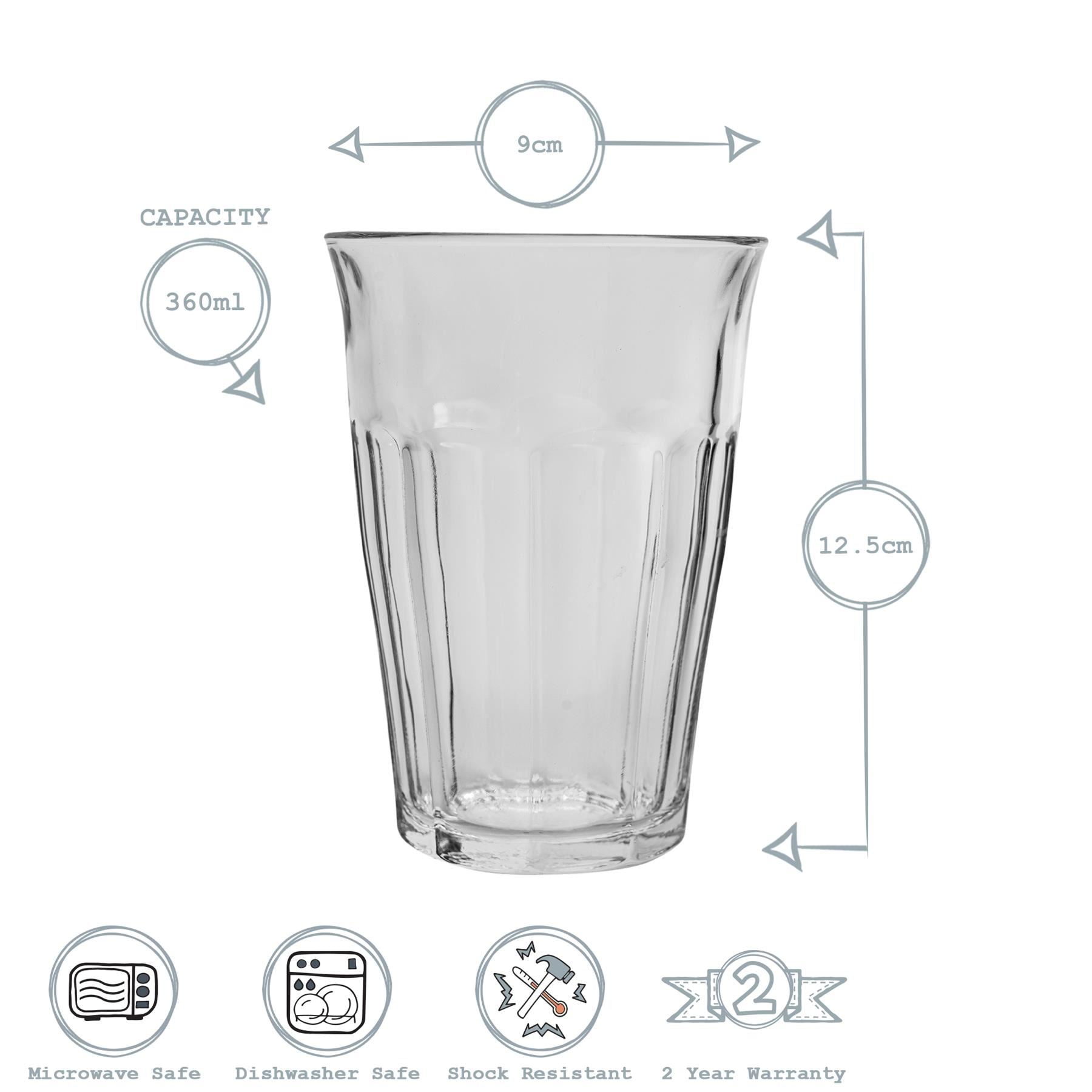 12pc Picardie Tumbler & Highball Glasses Set