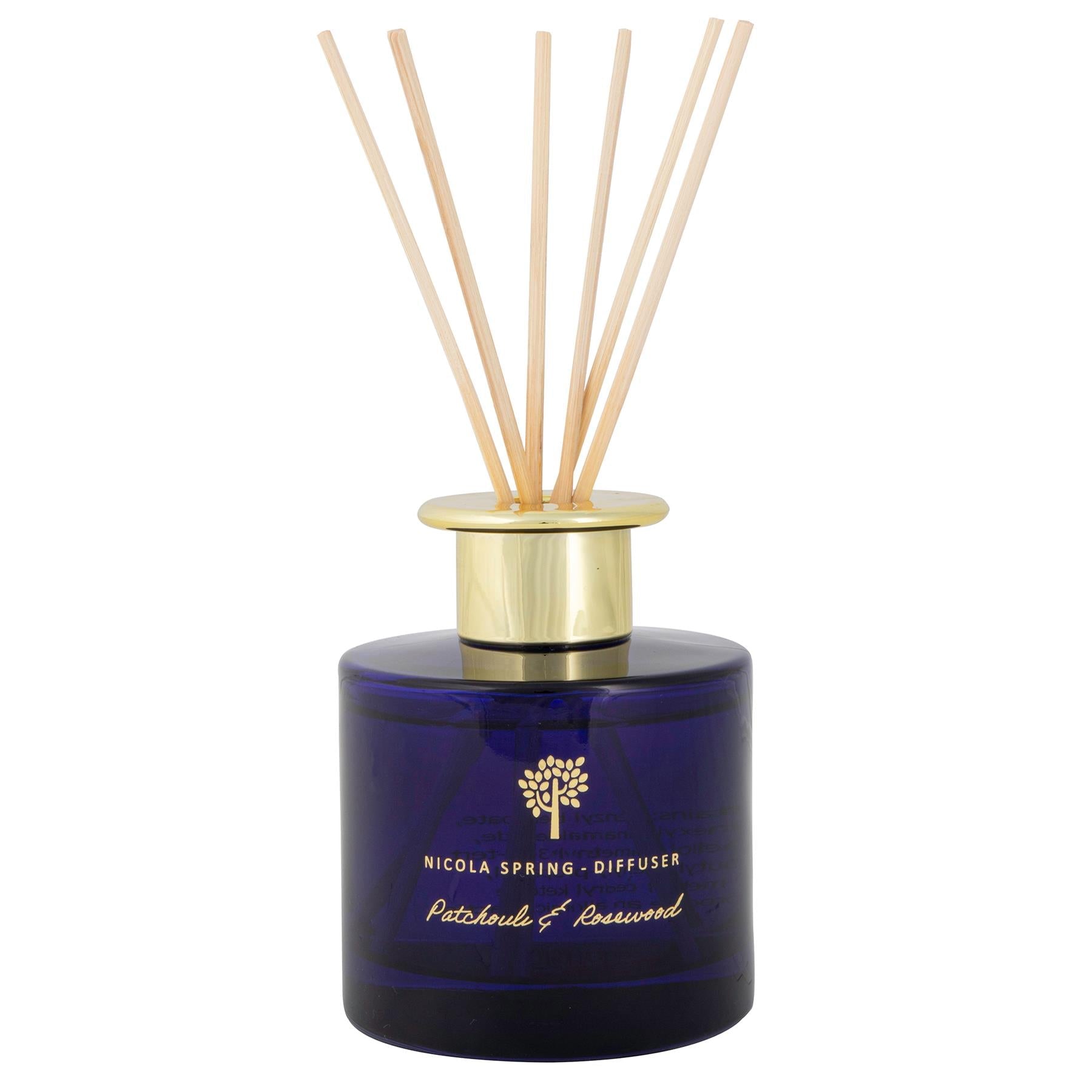 200ml Patchouli & Rosewood Scented Reed Diffuser