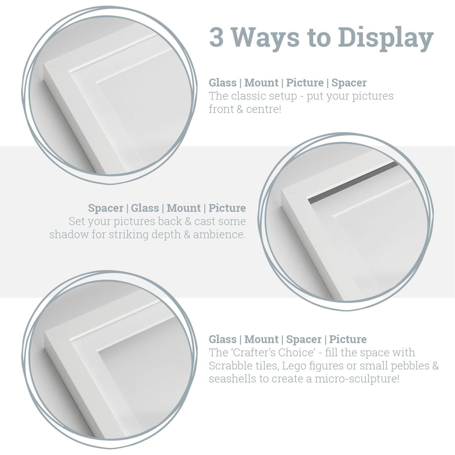 5" x 7" Picture Mount for 8" x 10" Frame - Pack of 10