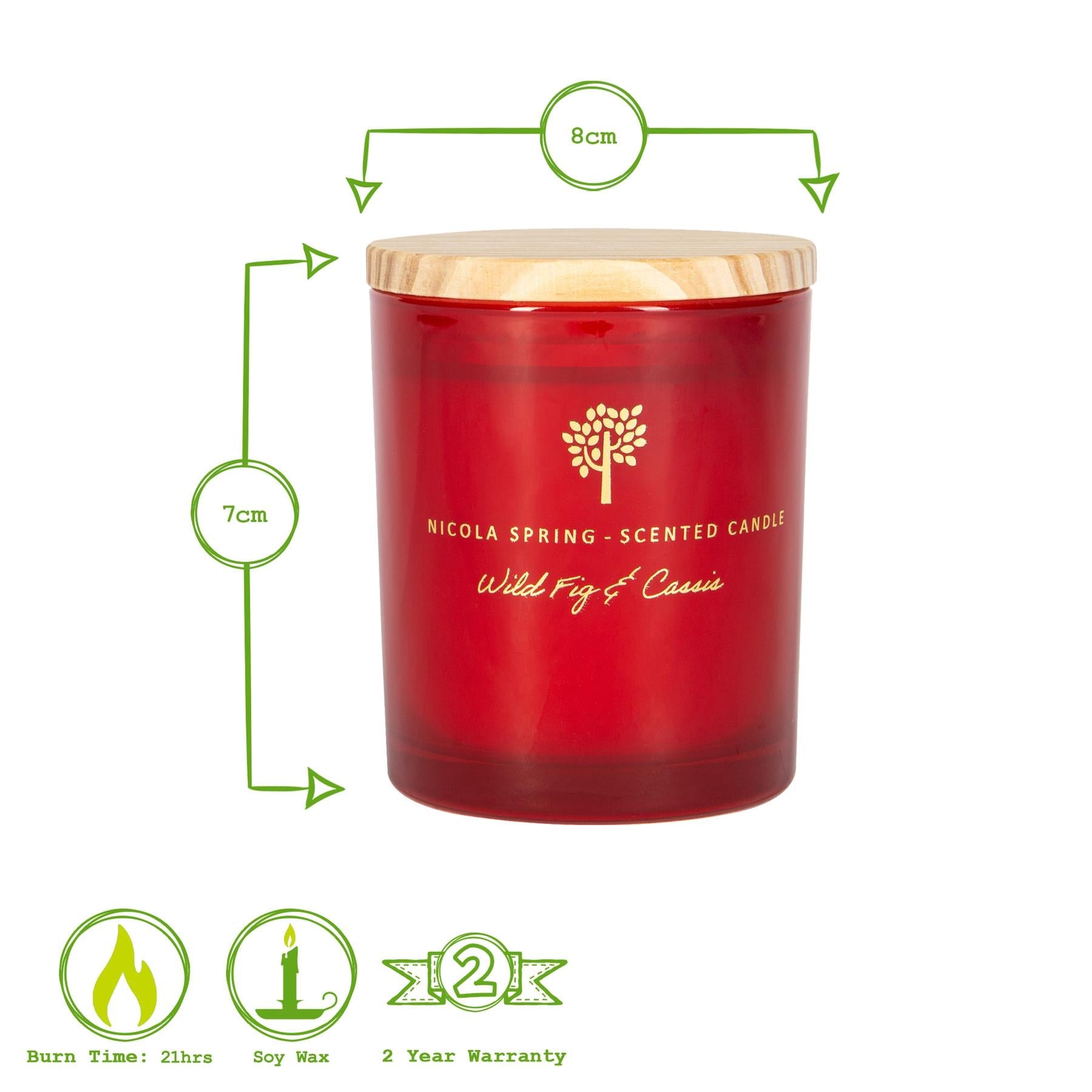 130g Wild Fig & Cassis Scented Soy Wax Candle