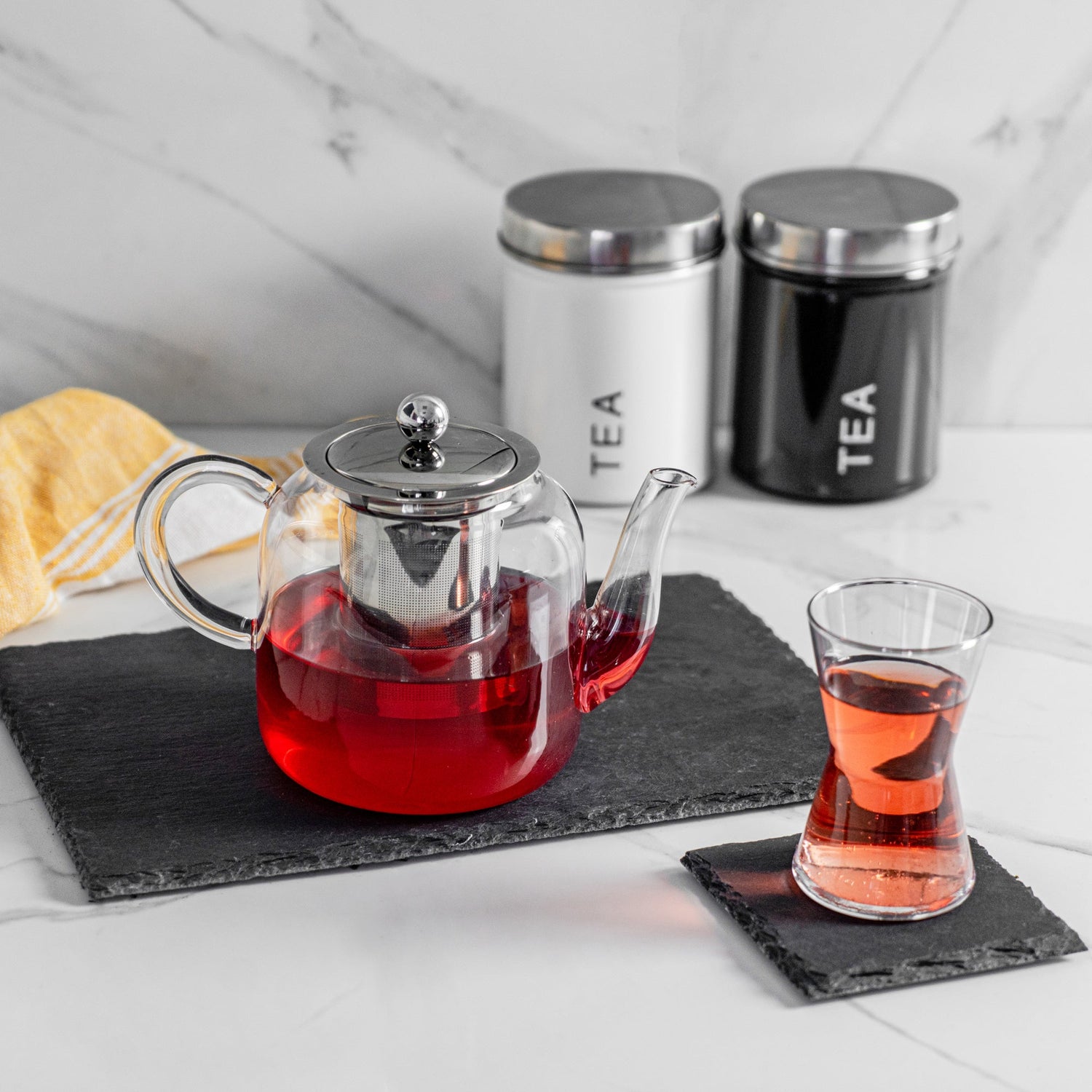 140ml Derin Turkish Glass Tea Cups - Pack of Six