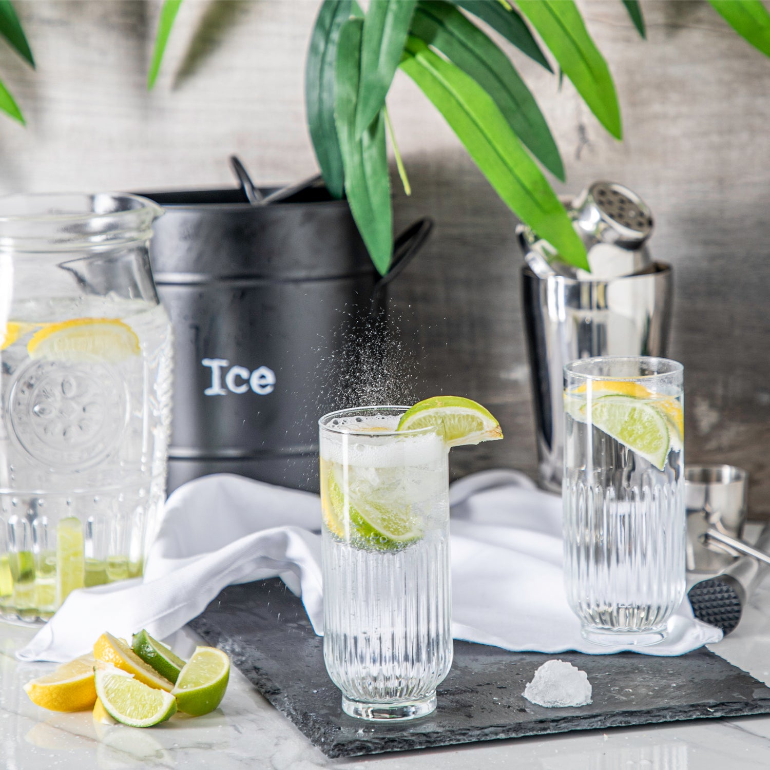 12pc Tokyo Art Deco Tumbler & Highball Glasses Set