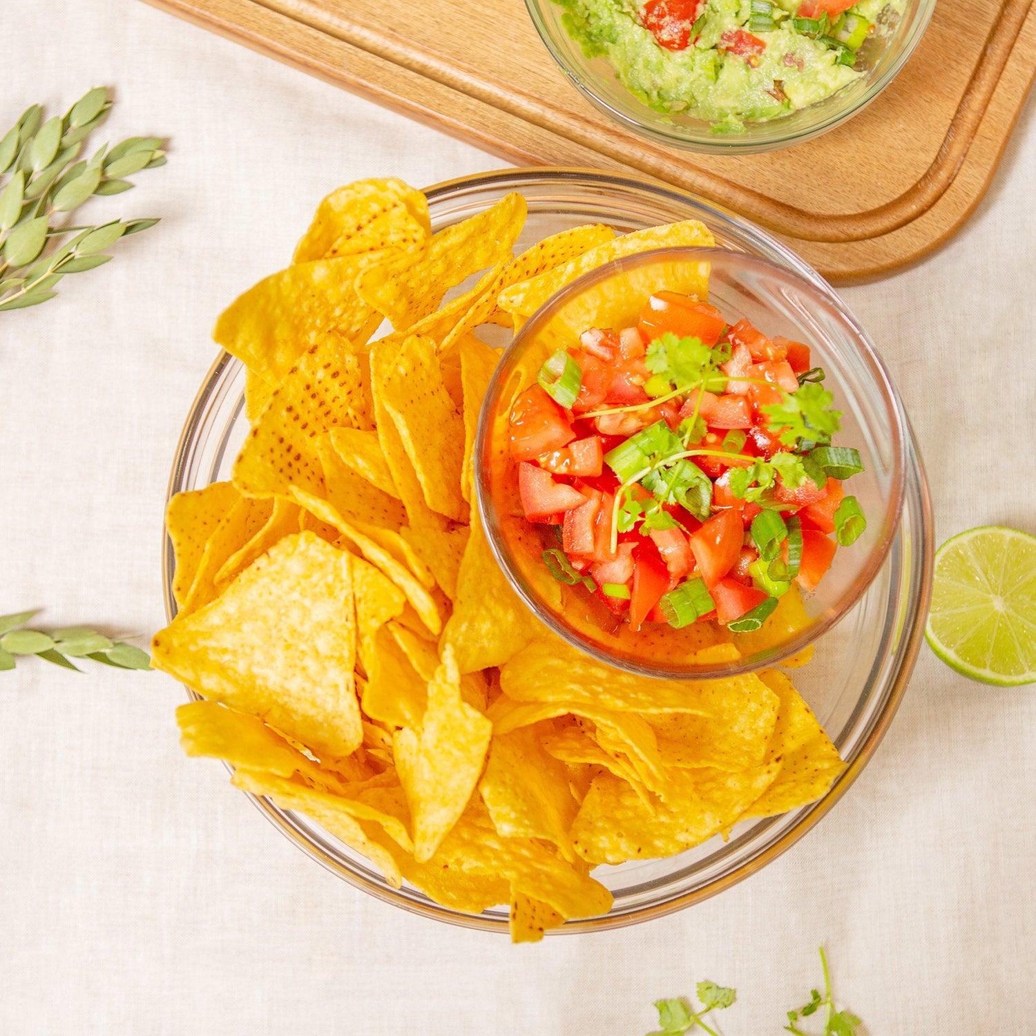 23cm Clear Lys Glass Nesting Mixing Bowl