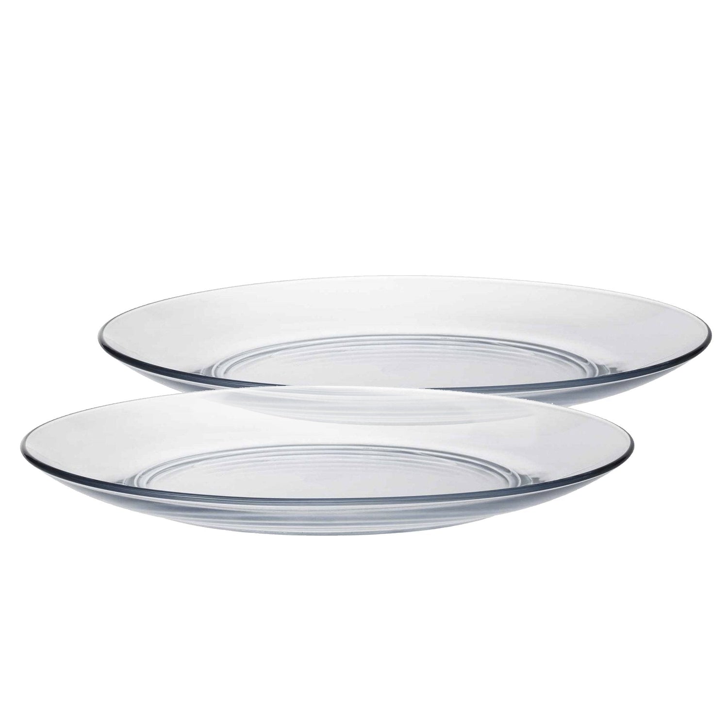23.5cm Lys Glass Dinner Plates - Pack of Six