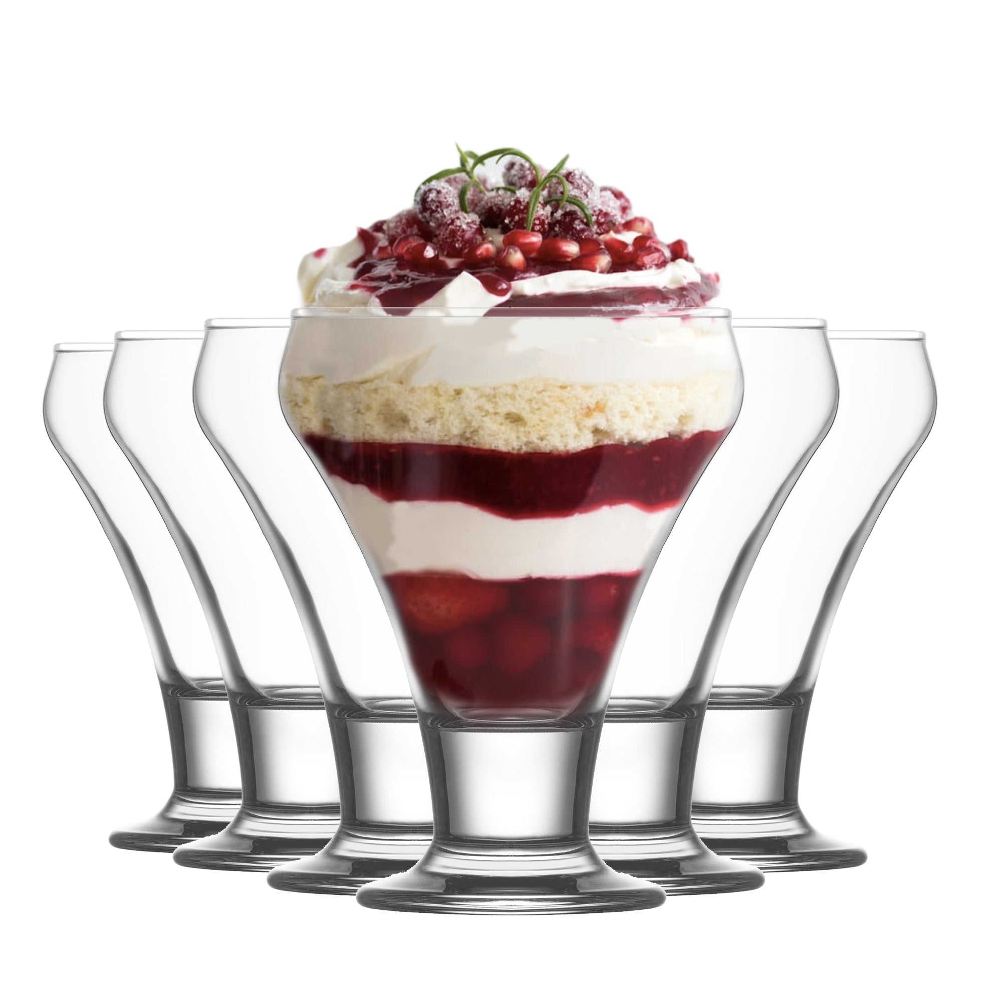 Glass ice cream outlet bowls