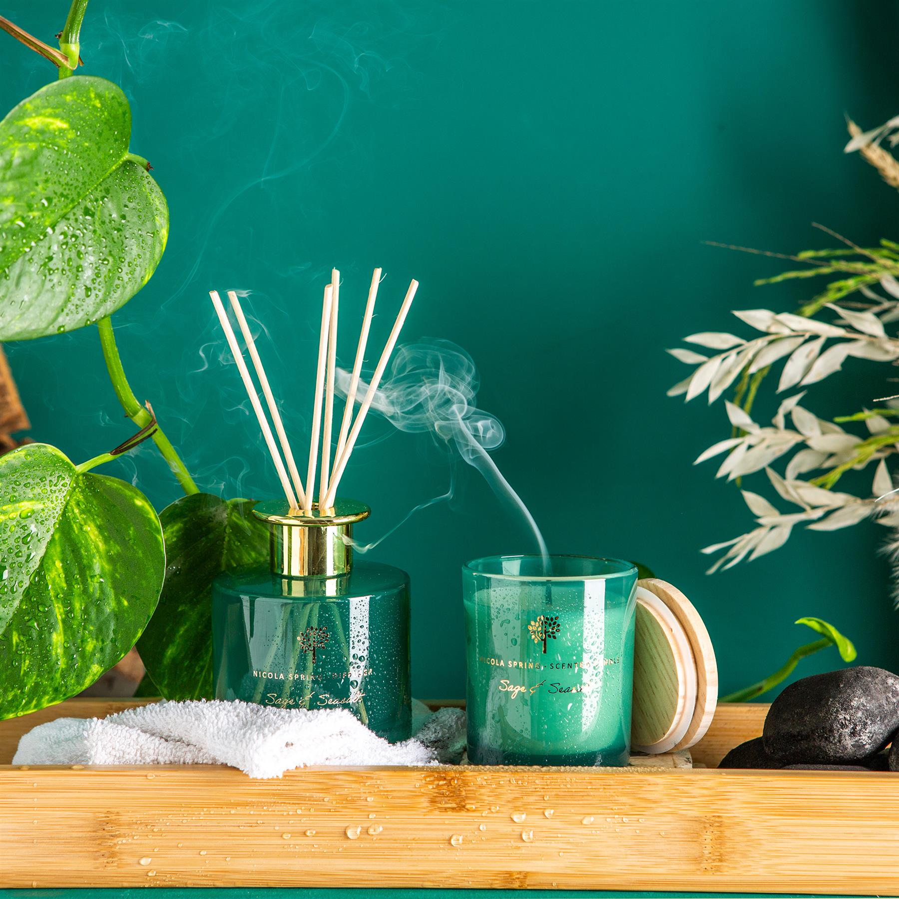 130g Sage & Seasalt Scented Soy Wax Candle