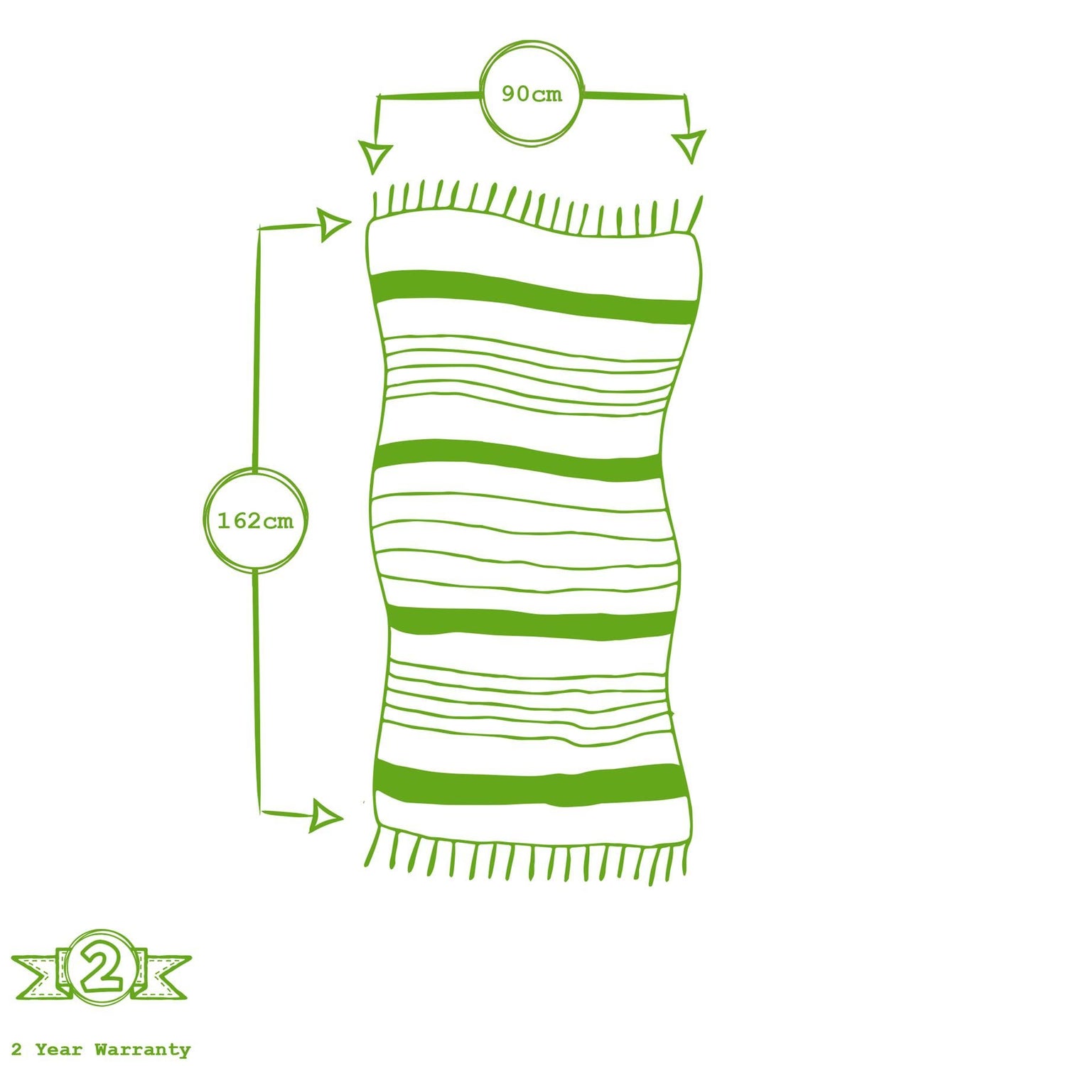 160cm x 90cm Grey & Yellow Deluxe Turkish Cotton Towels Set - Pack of Two