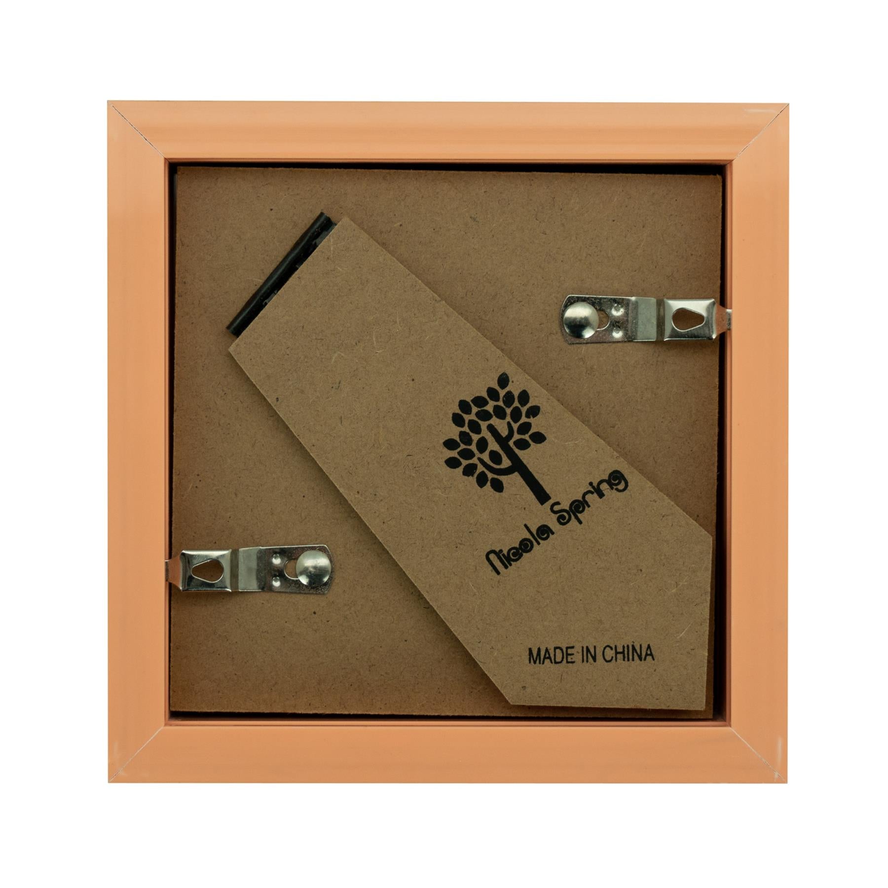 4" x 4" Light Wood 3D Box Photo Frame with 2" x 2" Mount