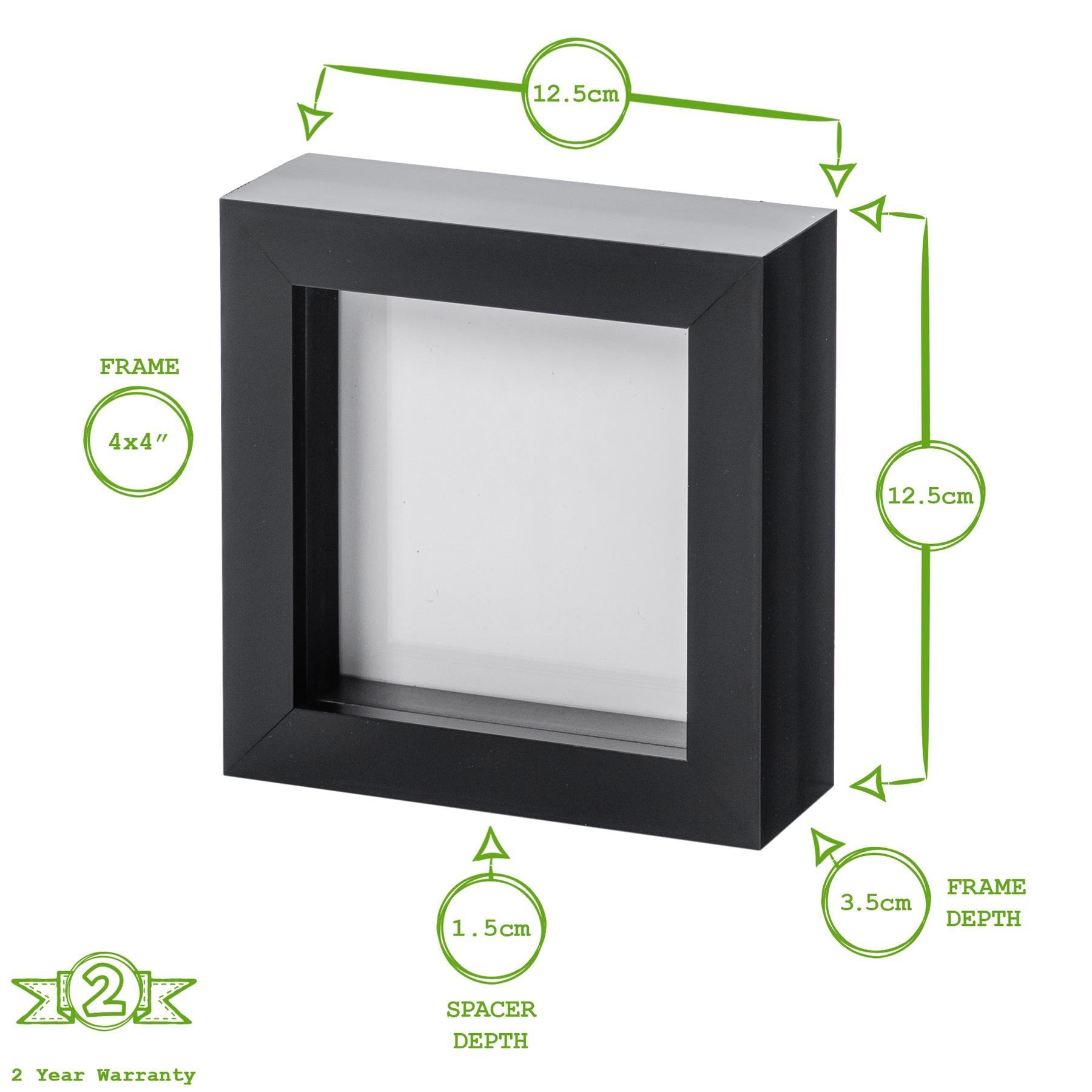4" x 4" 3D Box Photo Frame - by Nicola Spring