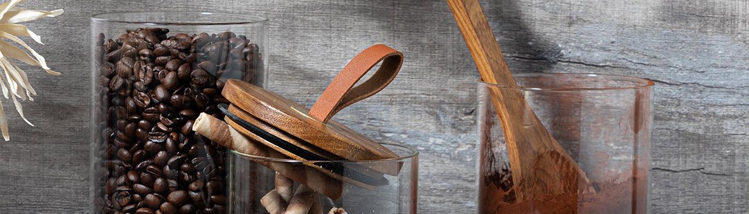 Leather Pull Storage Jars Range