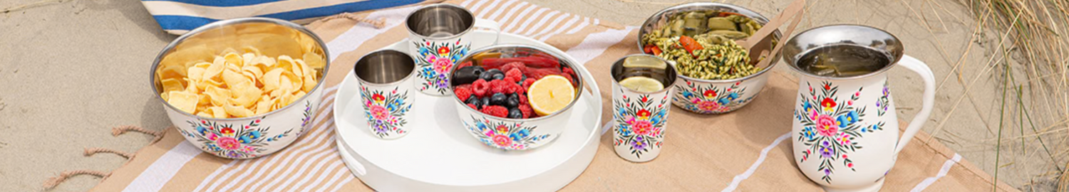 BillyCan Enamel plates, cups and bowls