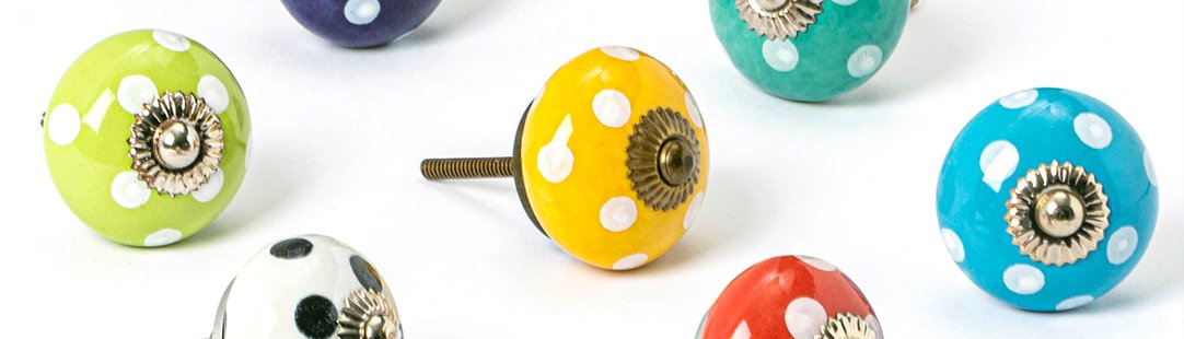 Polka Dot Door Knobs