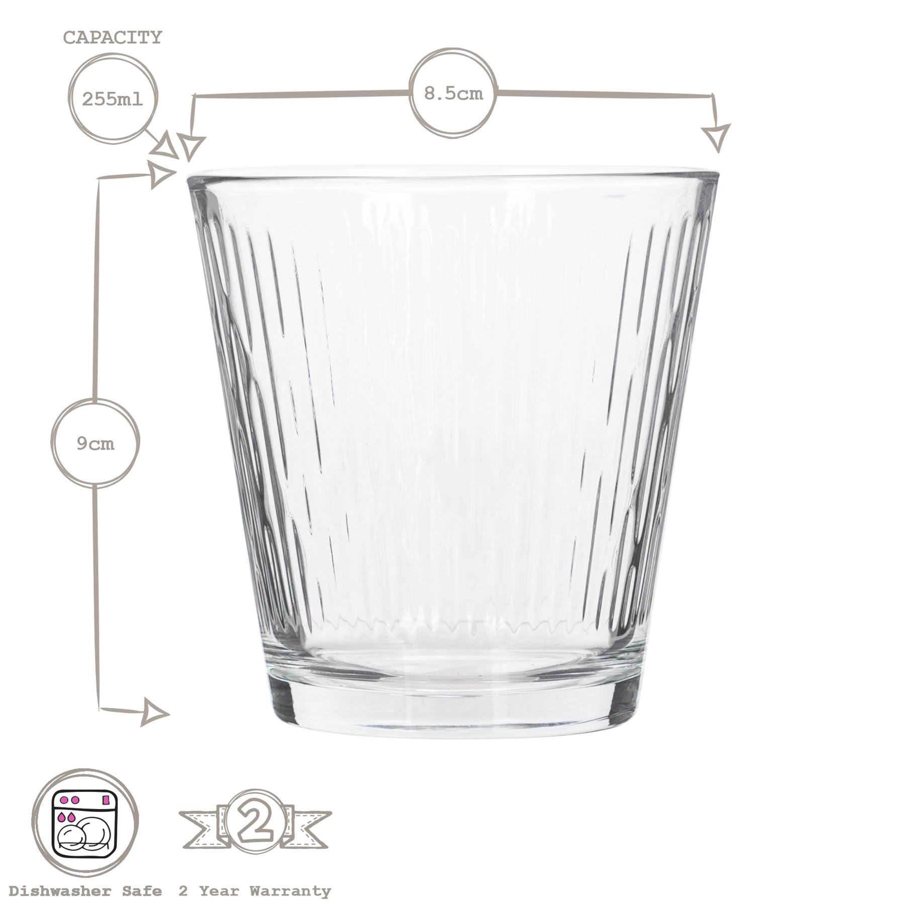 255ml Nora Glass Tumblers - Pack of 6