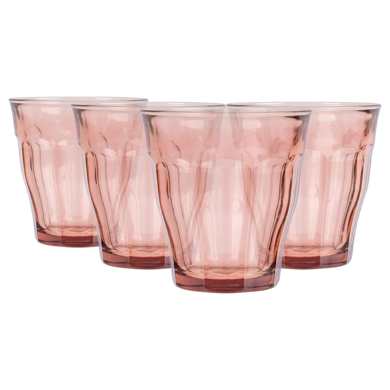 250ml Picardie Glass Tumblers - Pack of Four - By Duralex